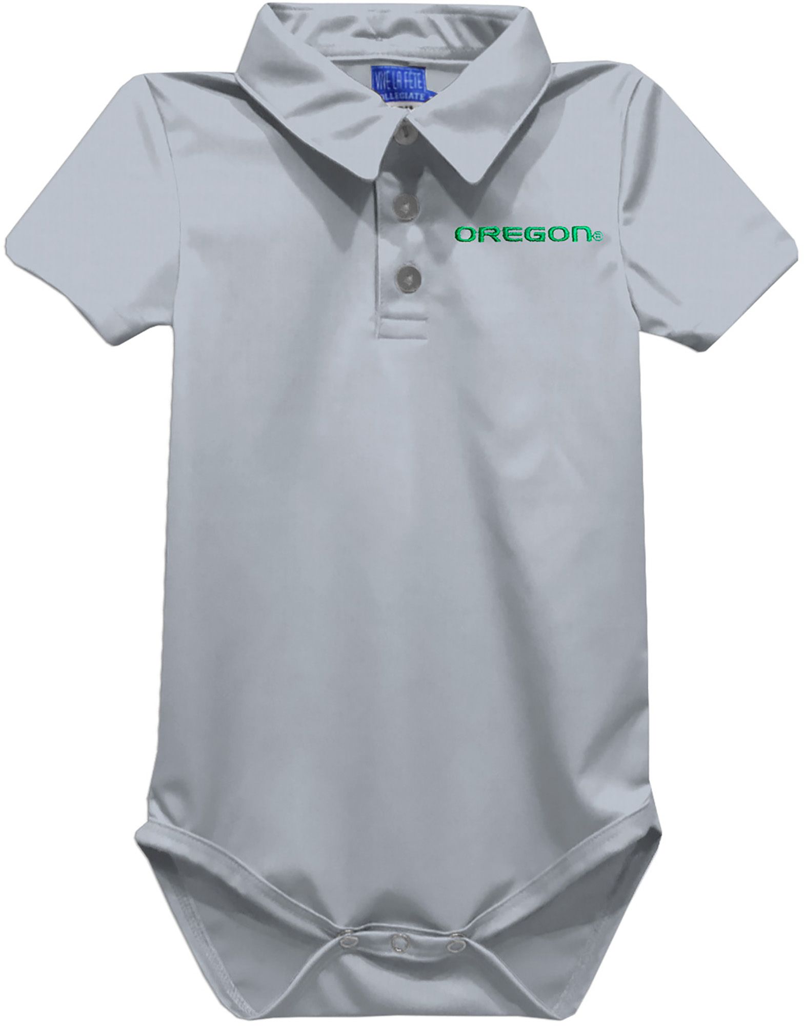 Vive La Fete Infant Oregon Ducks Gray Ted Polo Creeper