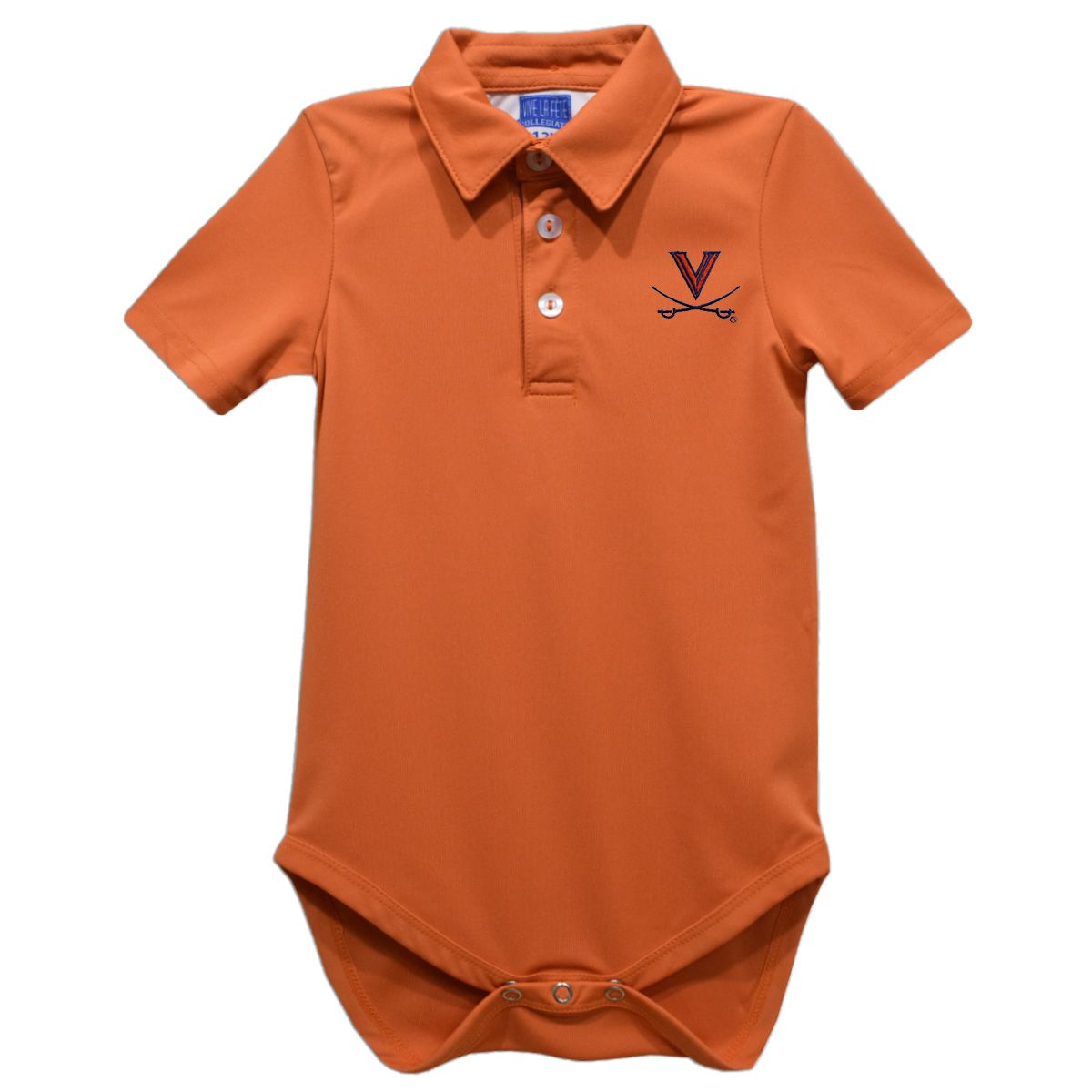 Vive La Fete Infant Virginia Cavaliers Orange Ted Polo Creeper