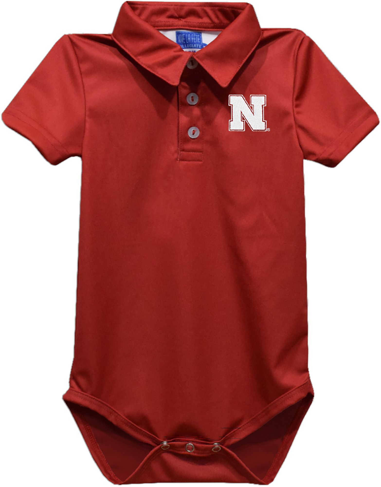 Vive La Fete Infant Nebraska Cornhuskers Red Ted Polo Creeper
