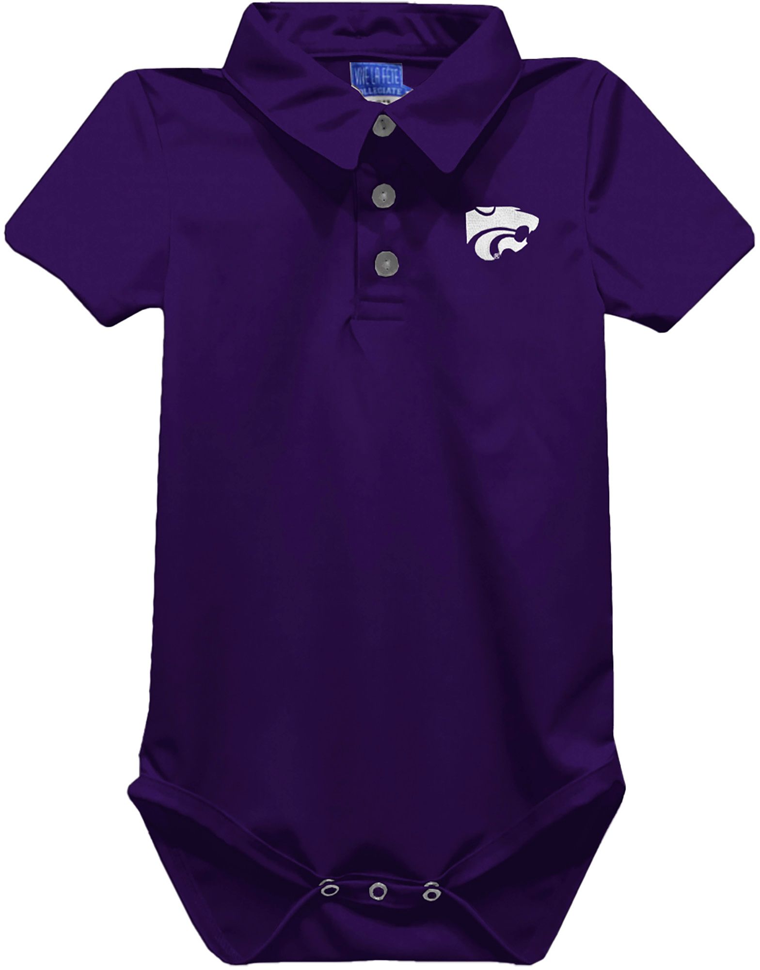 Vive La Fete Infant Kansas State Wildcats Purple Ted Polo Creeper