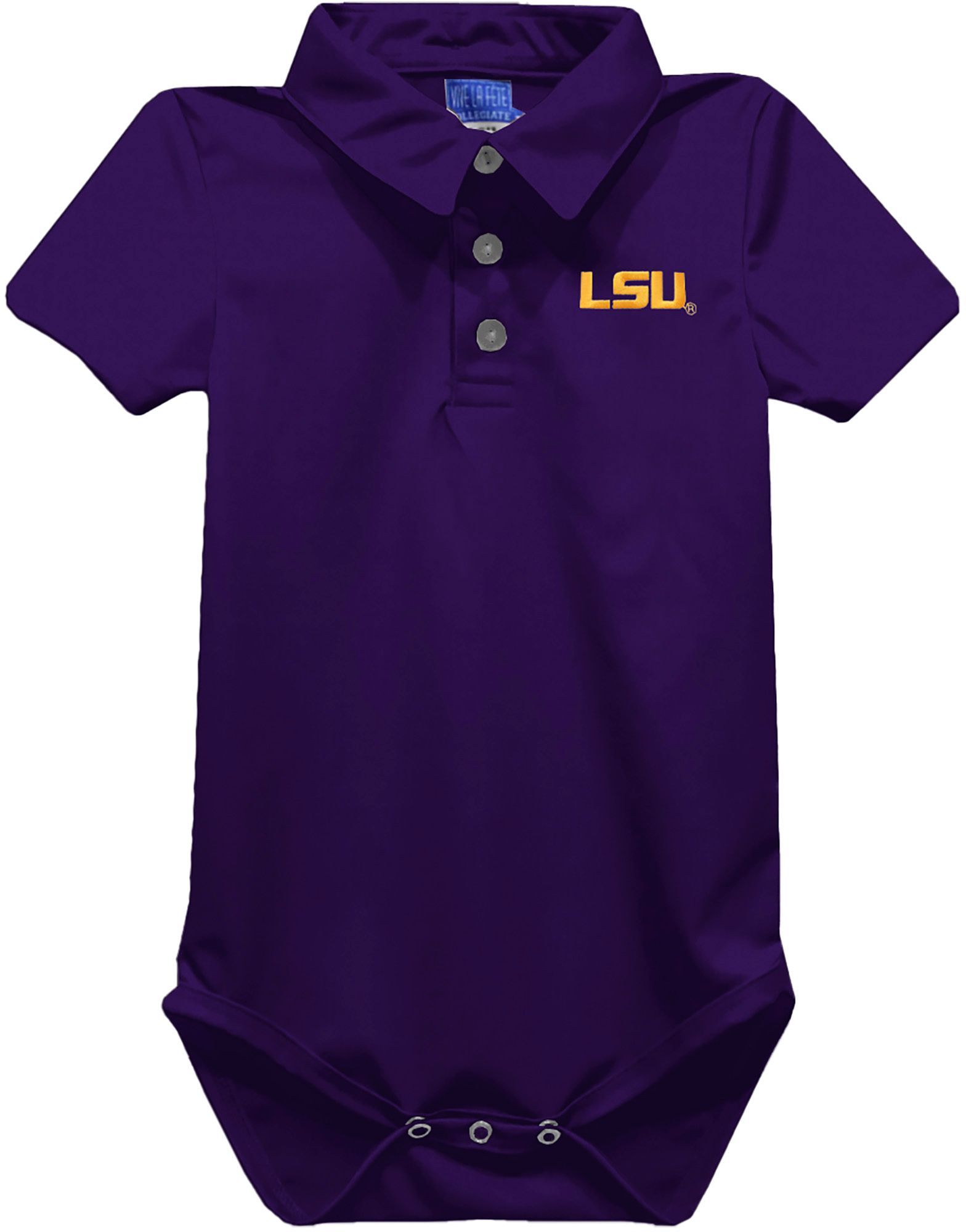 Vive La Fete Infant LSU Tigers Purple Ted Polo Creeper