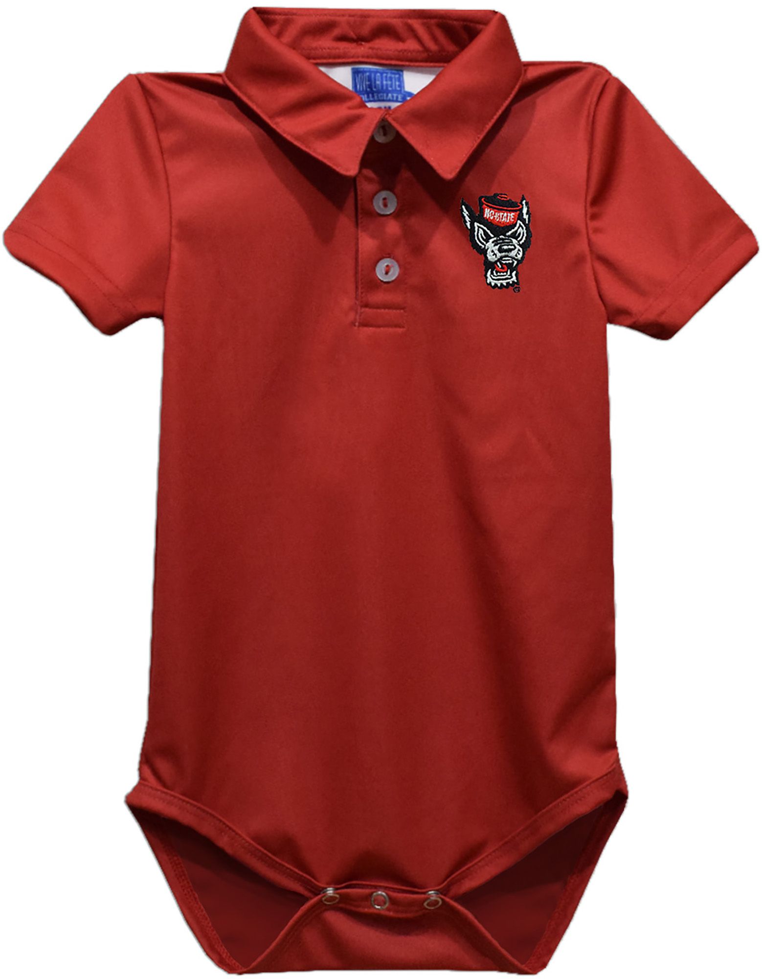 Vive La Fete Infant NC State Wolfpack Red Ted Polo Creeper