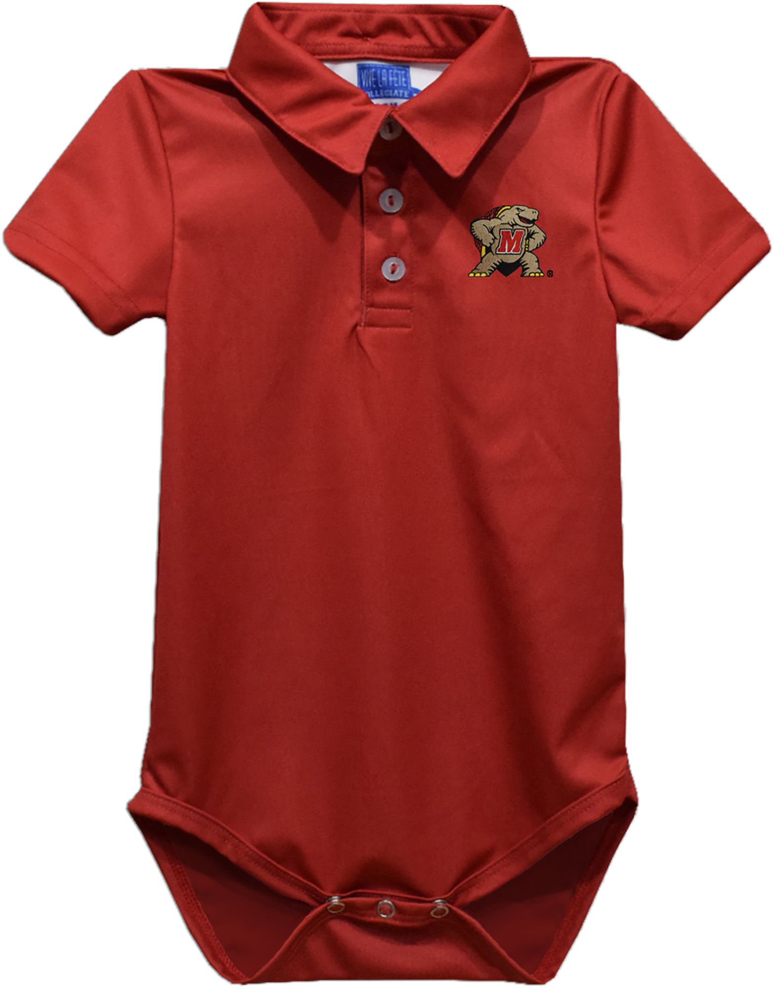 Vive La Fete Infant Maryland Terrapins Red Ted Polo Creeper