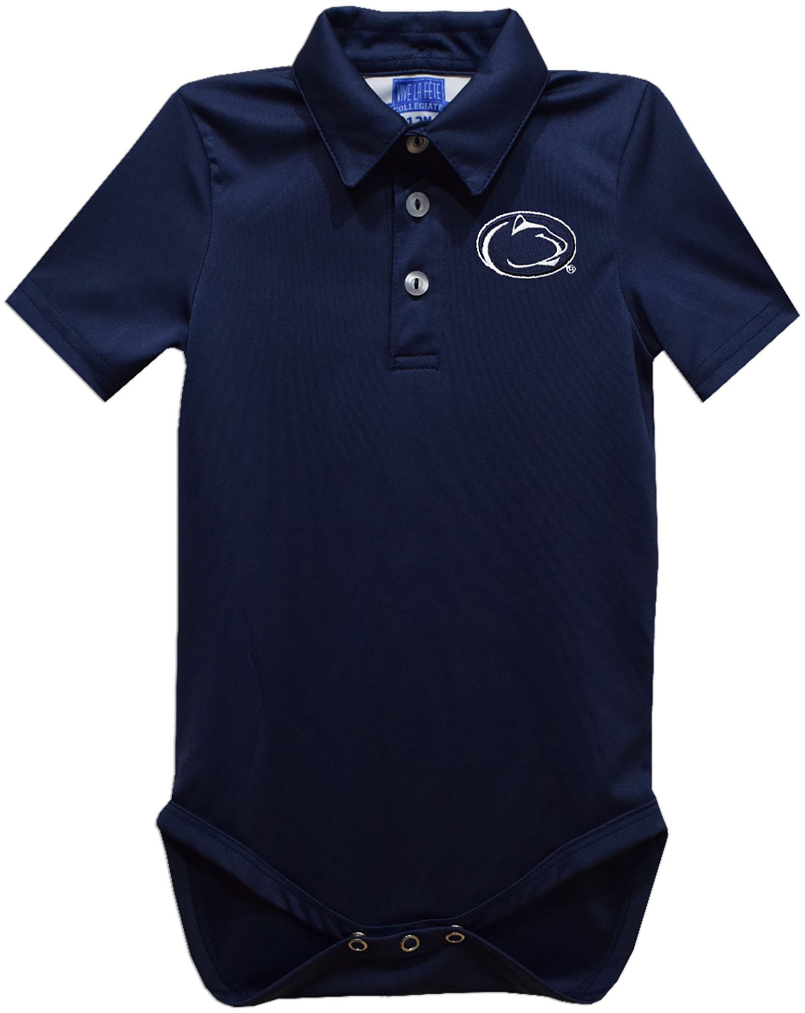 Vive La Fete Infant Penn State Nittany Lions Blue Ted Polo Creeper