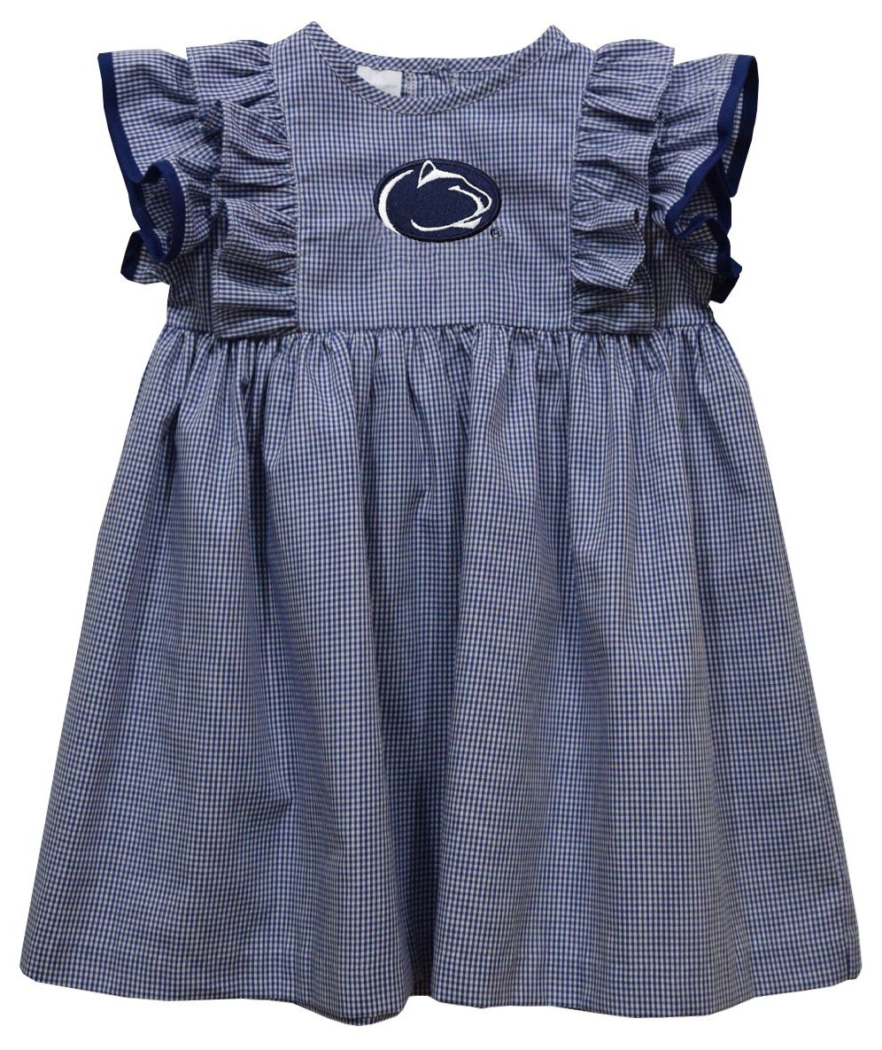 Vive La Fete Toddler Penn State Nittany Lions Navy Ruffle Dress