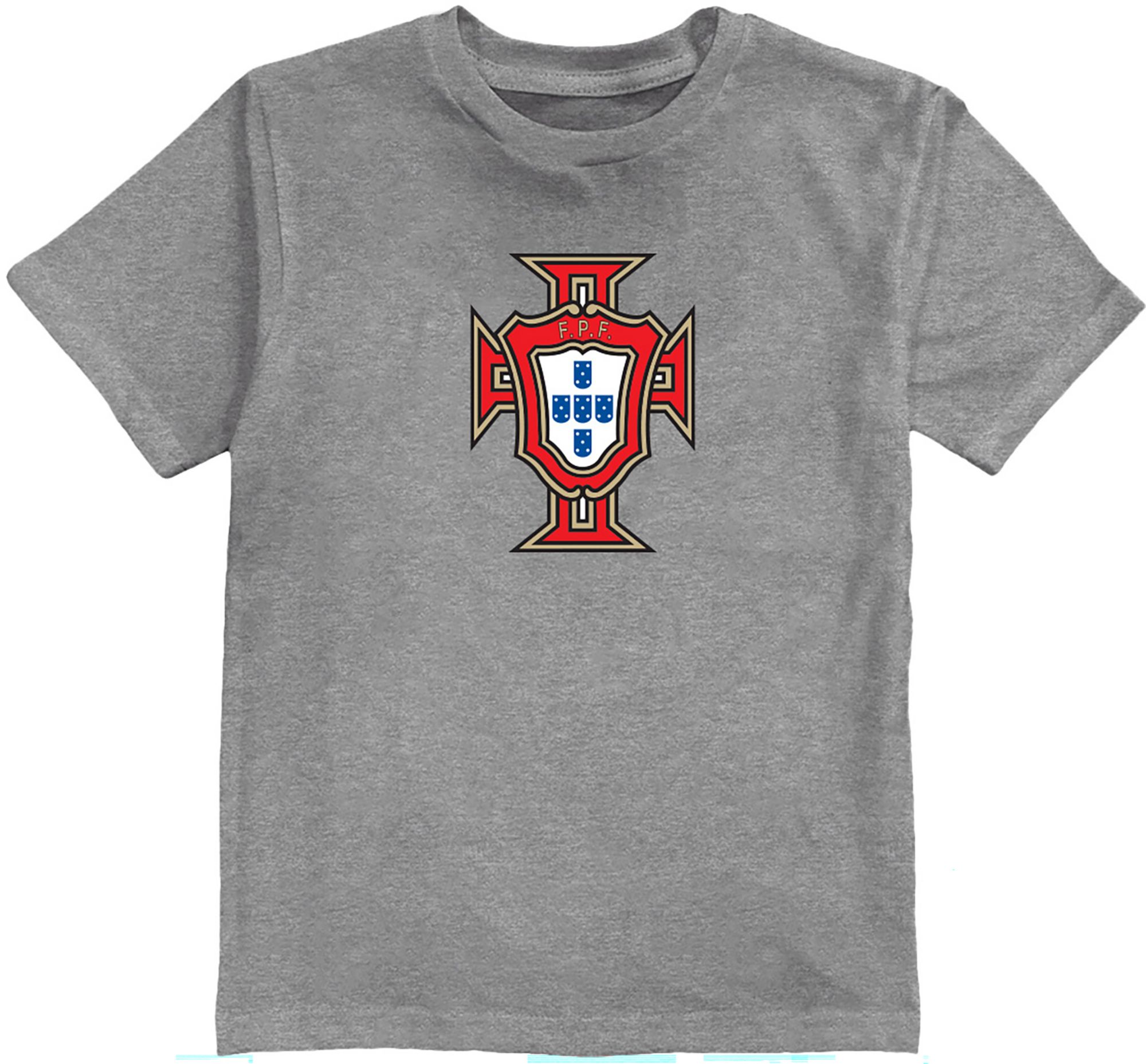 Vive La Fete Toddler Portugal National Team Badge Gray T-Shirt