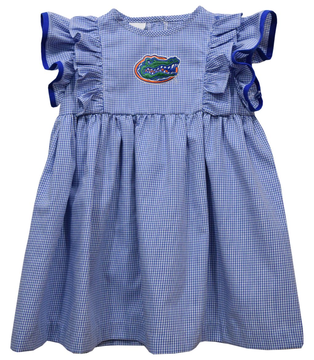 Vive La Fete Toddler Florida Gators Blue Ruffle Dress