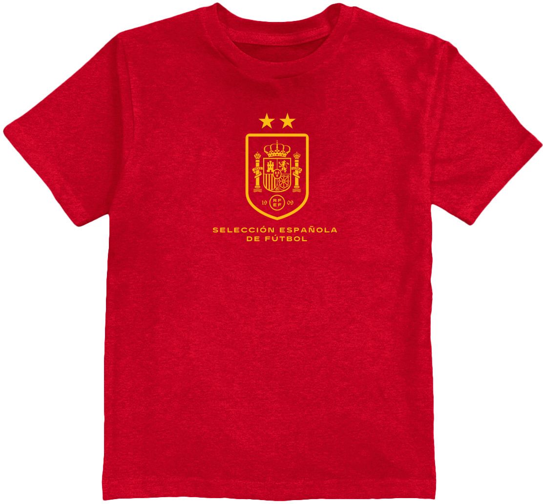 Viva La Fete Youth Spain National Team Badge Gray T-Shirt