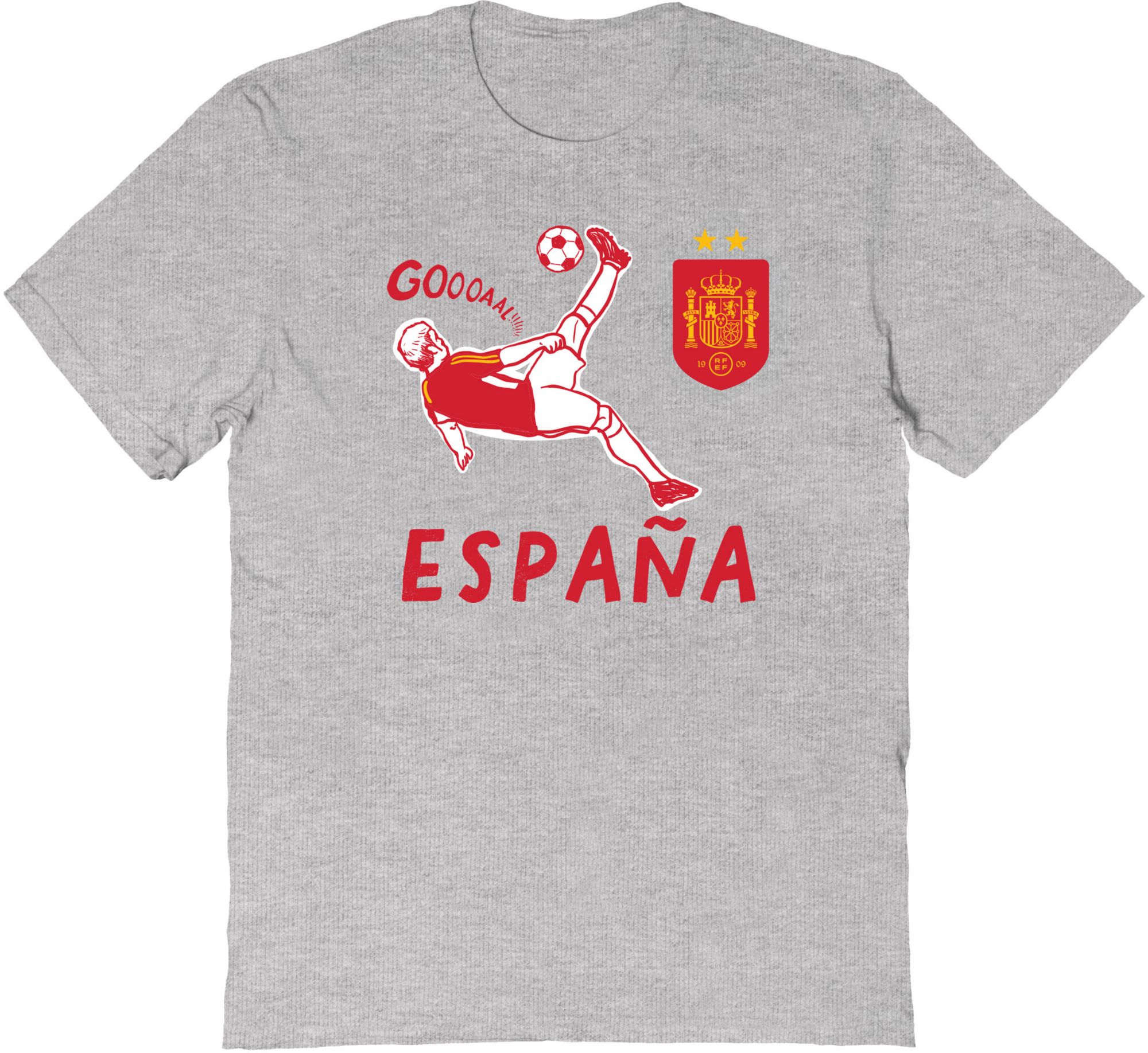 Viva La Fete Youth Spain National Team Chilena Gray T-Shirt