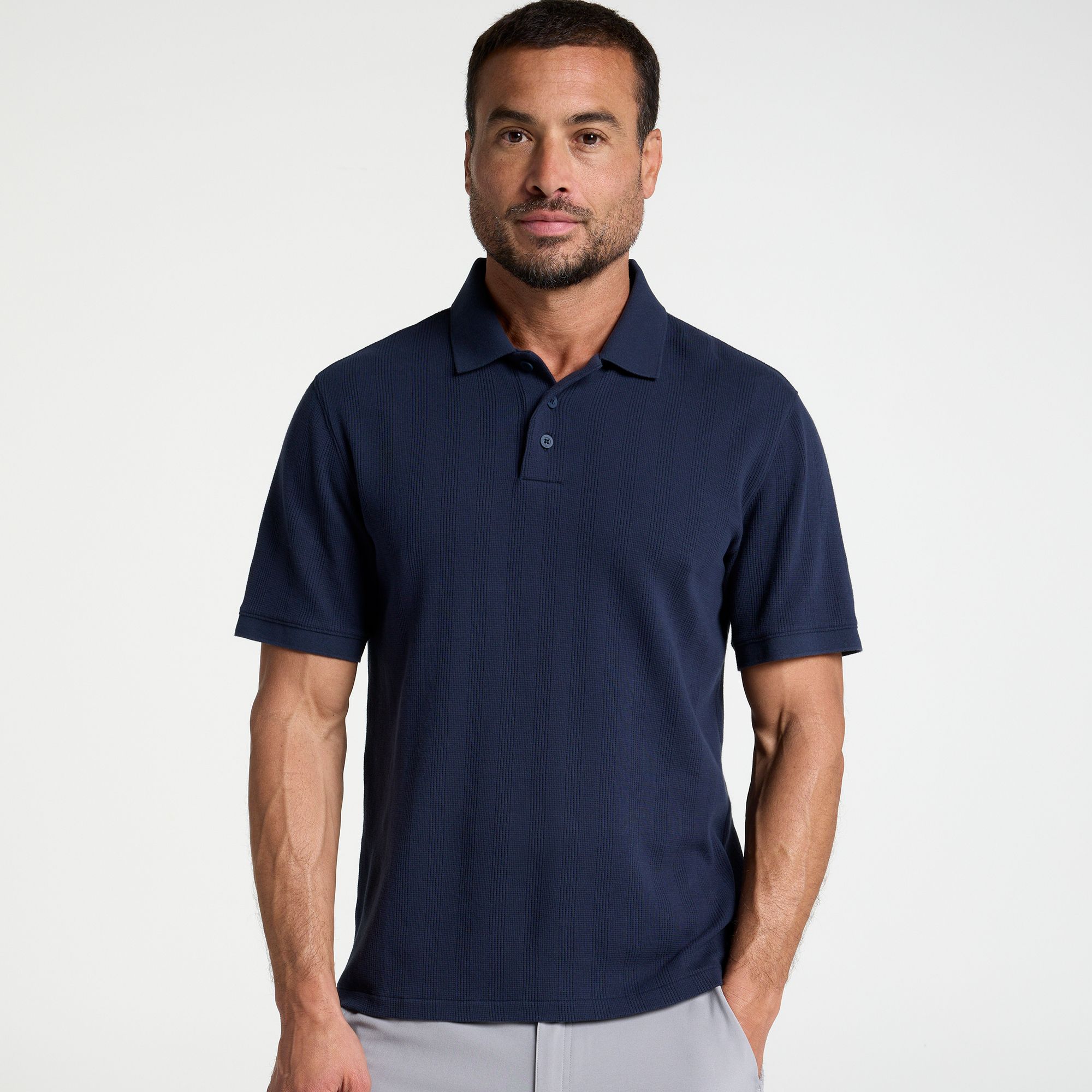 VRST Men's Textured Polo