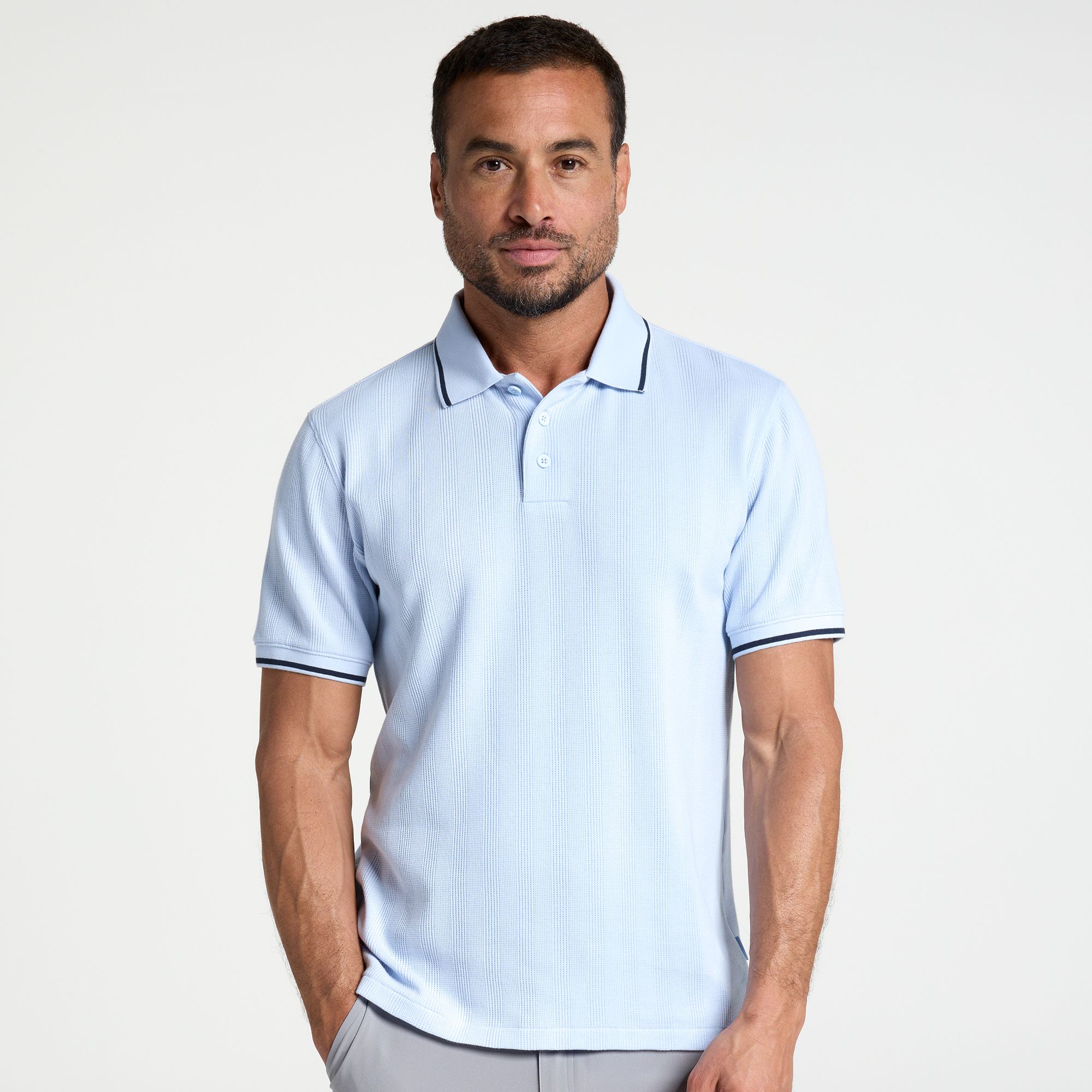 VRST Men's Textured Polo