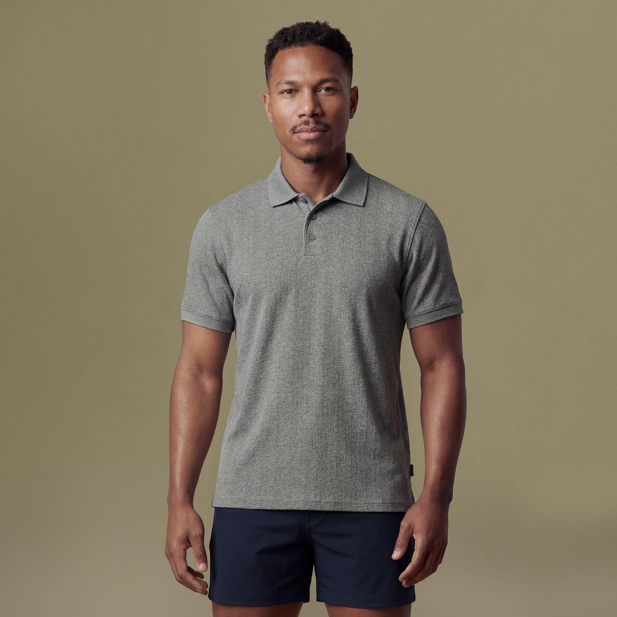 VRST Men's Textured Polo