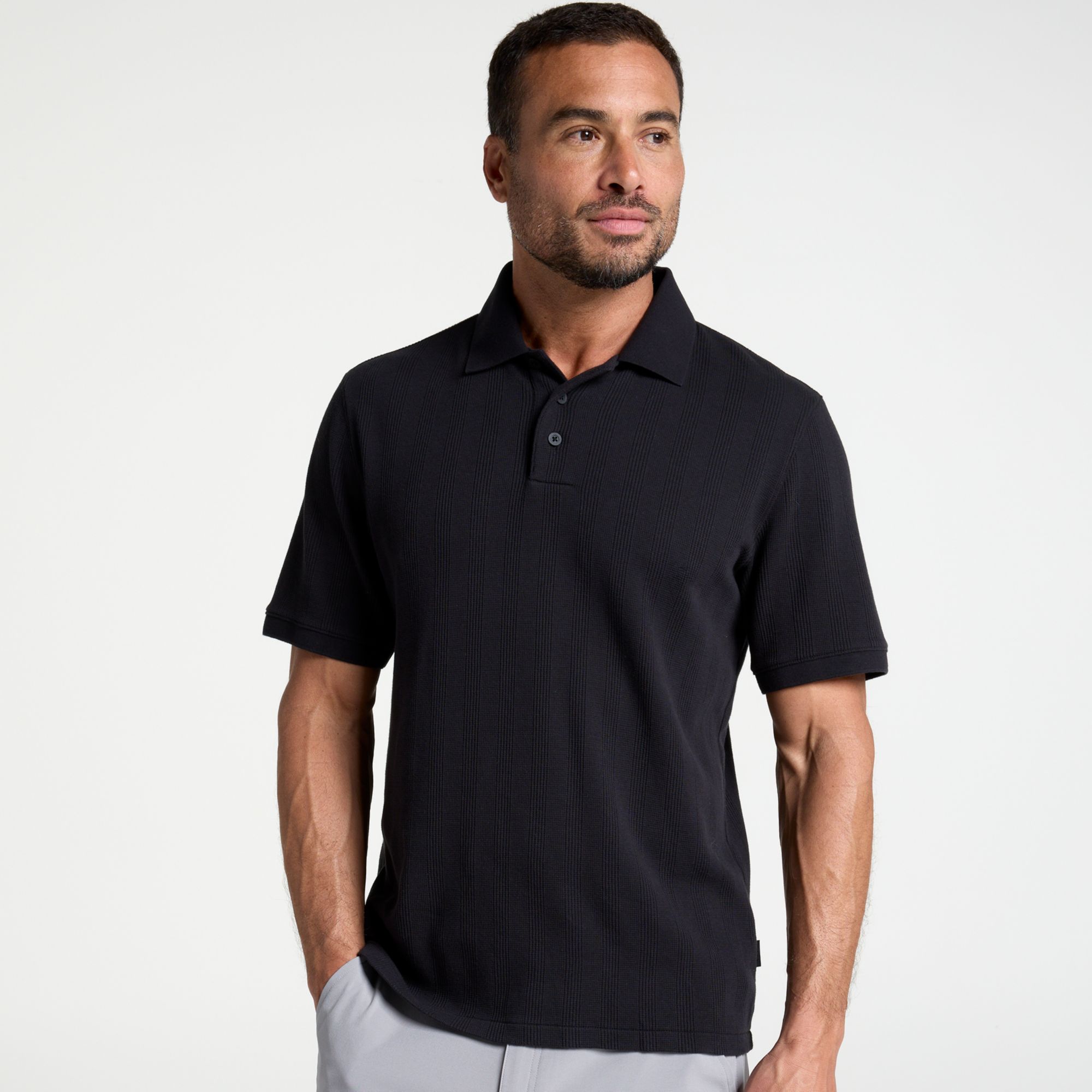 VRST Men's Textured Polo