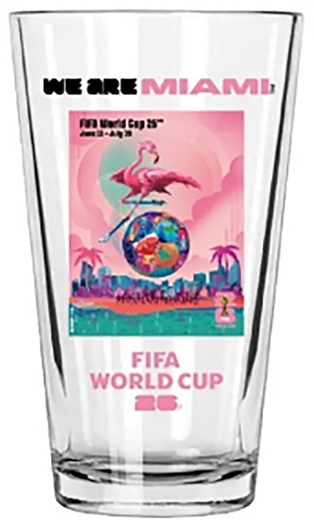 Wagon Miami Host City Poster 16 oz. Pint Glass
