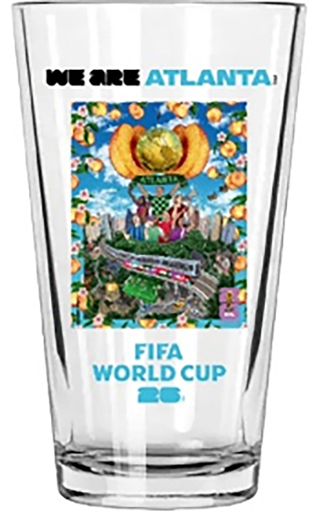 Wagon Atlanta Poster Pint Glass