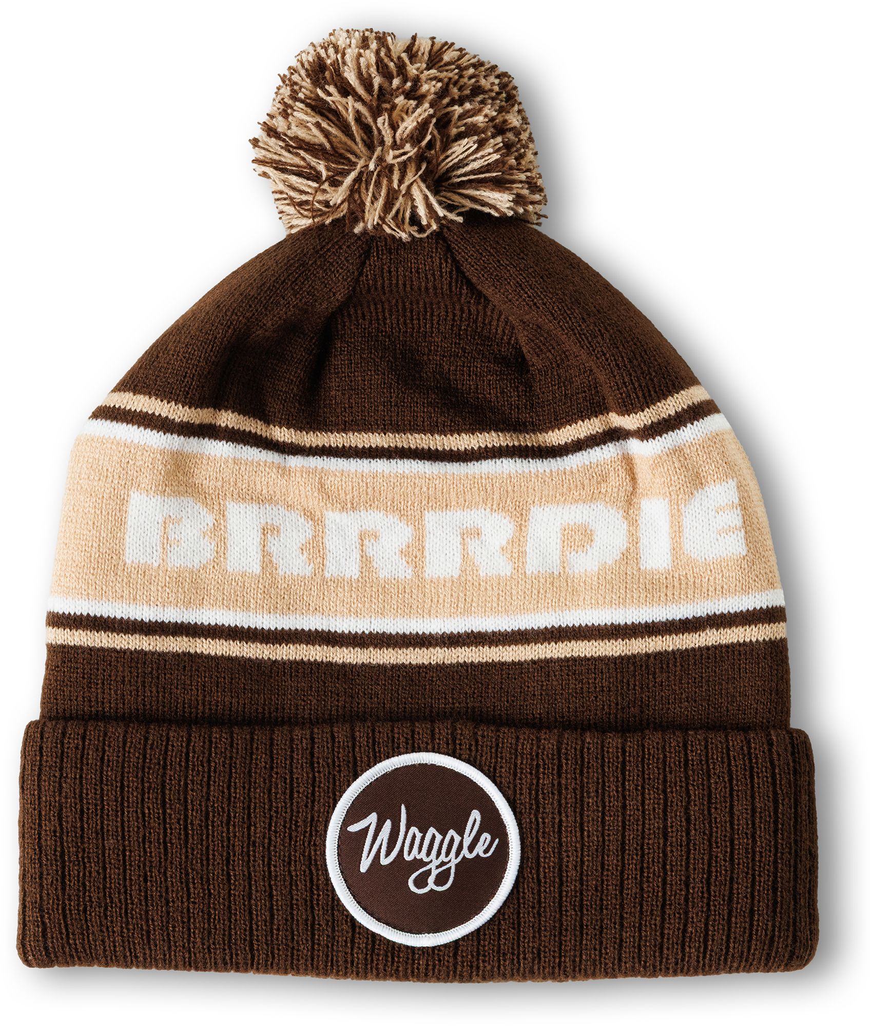 Waggle Men's Brrrdie Pom Golf Beanie