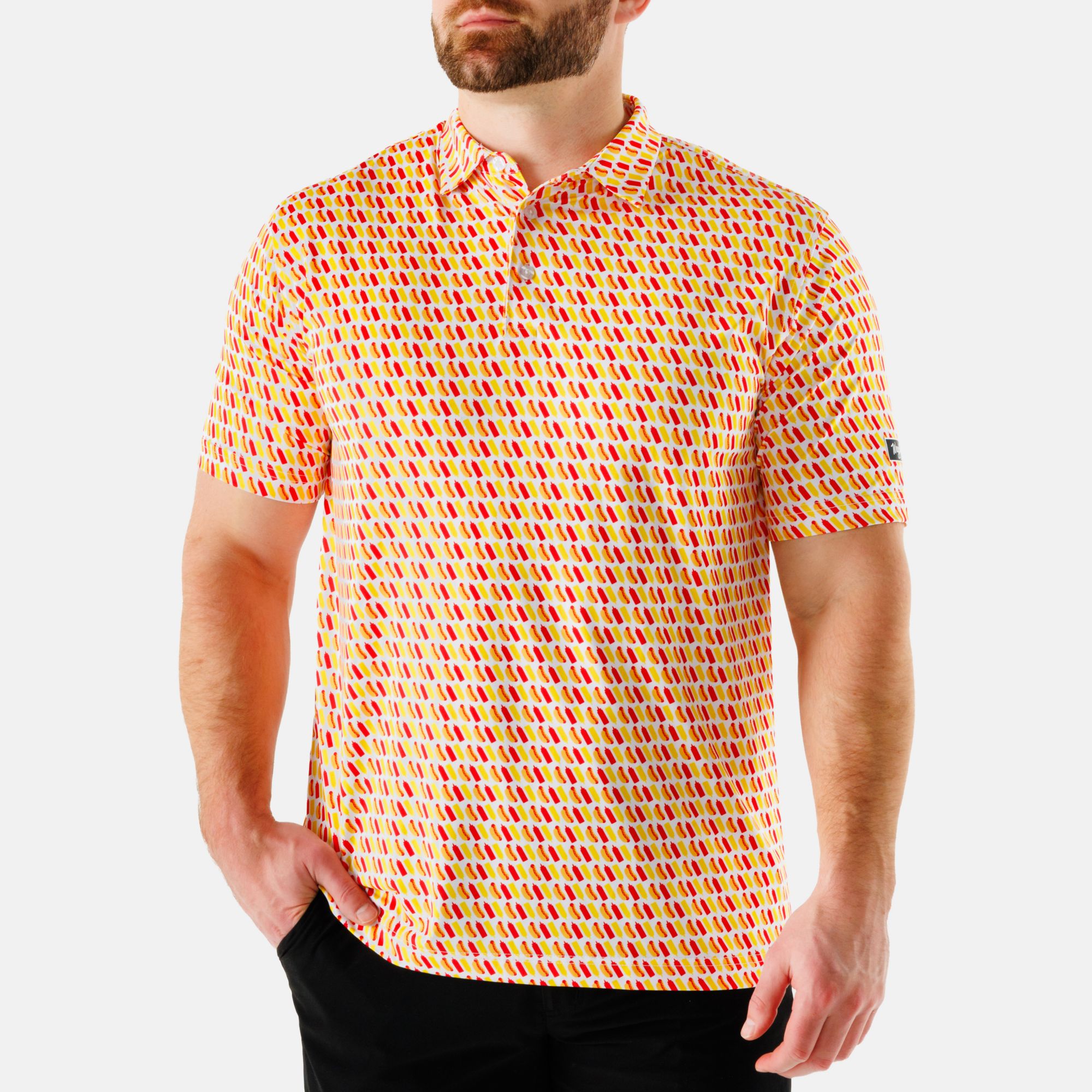 Waggle Men's Glizzy Golf Polo