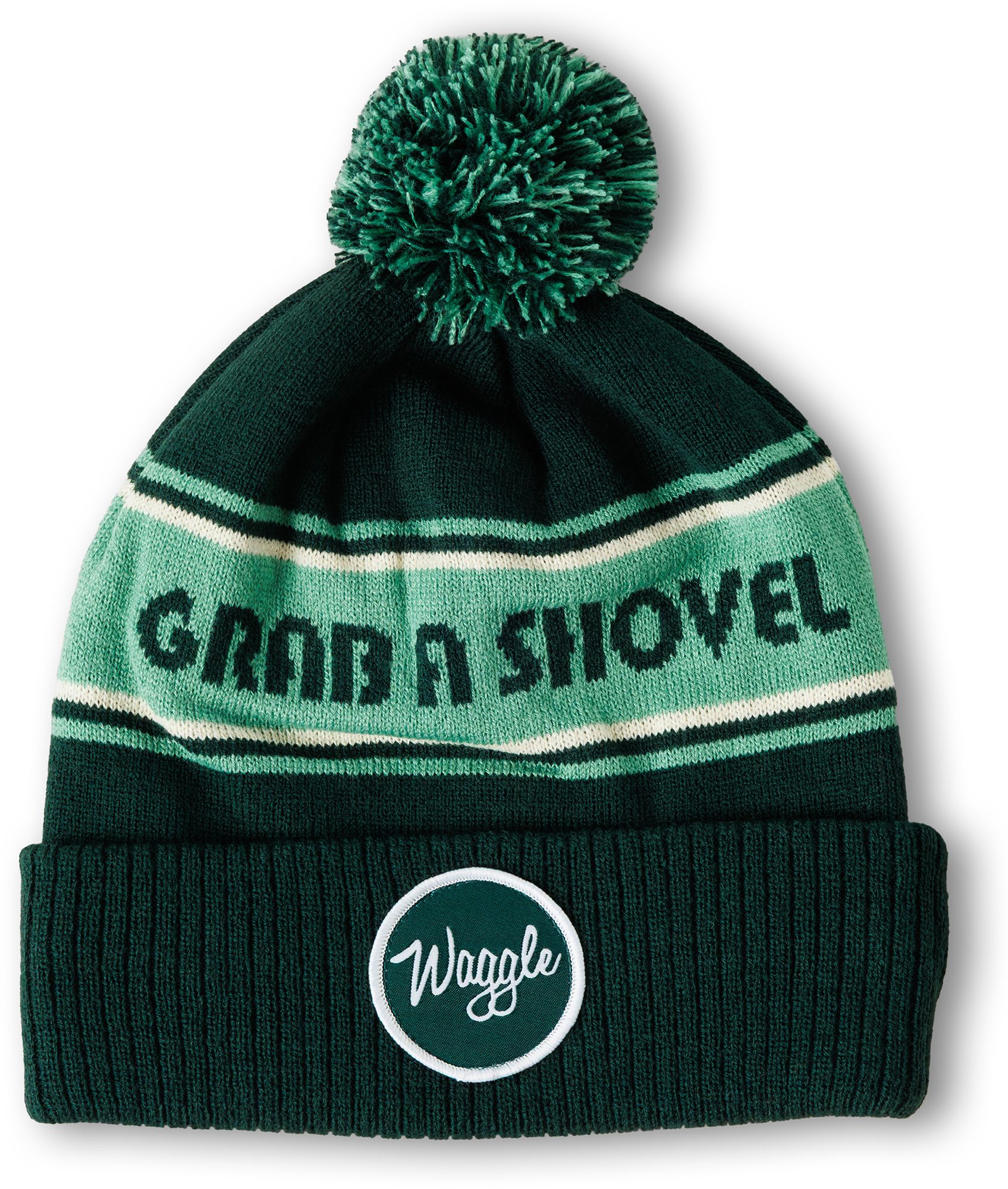 Waggle Men's Grab A Shovel Pom Golf Beanie