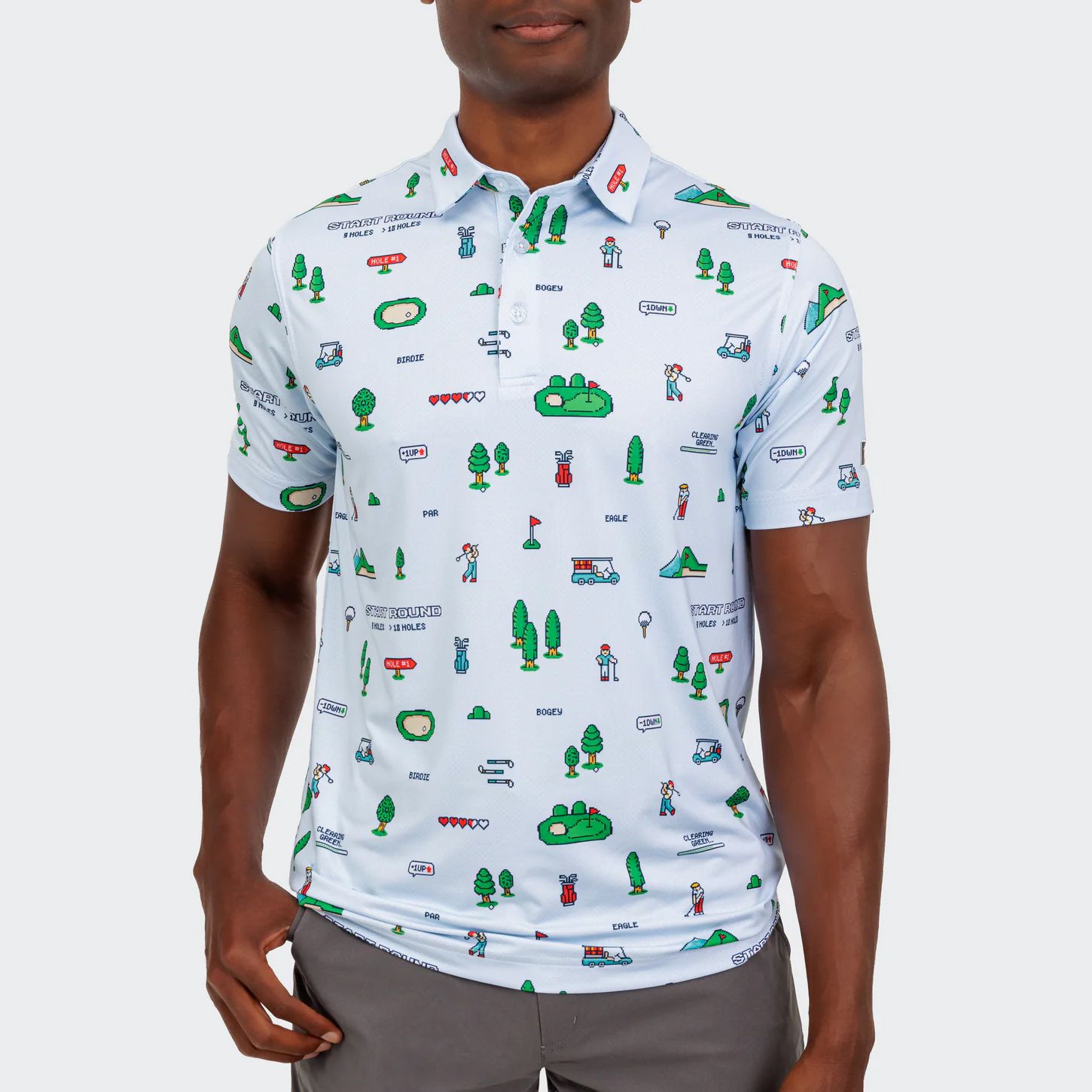 Waggle Men's Gamer Golf Polo