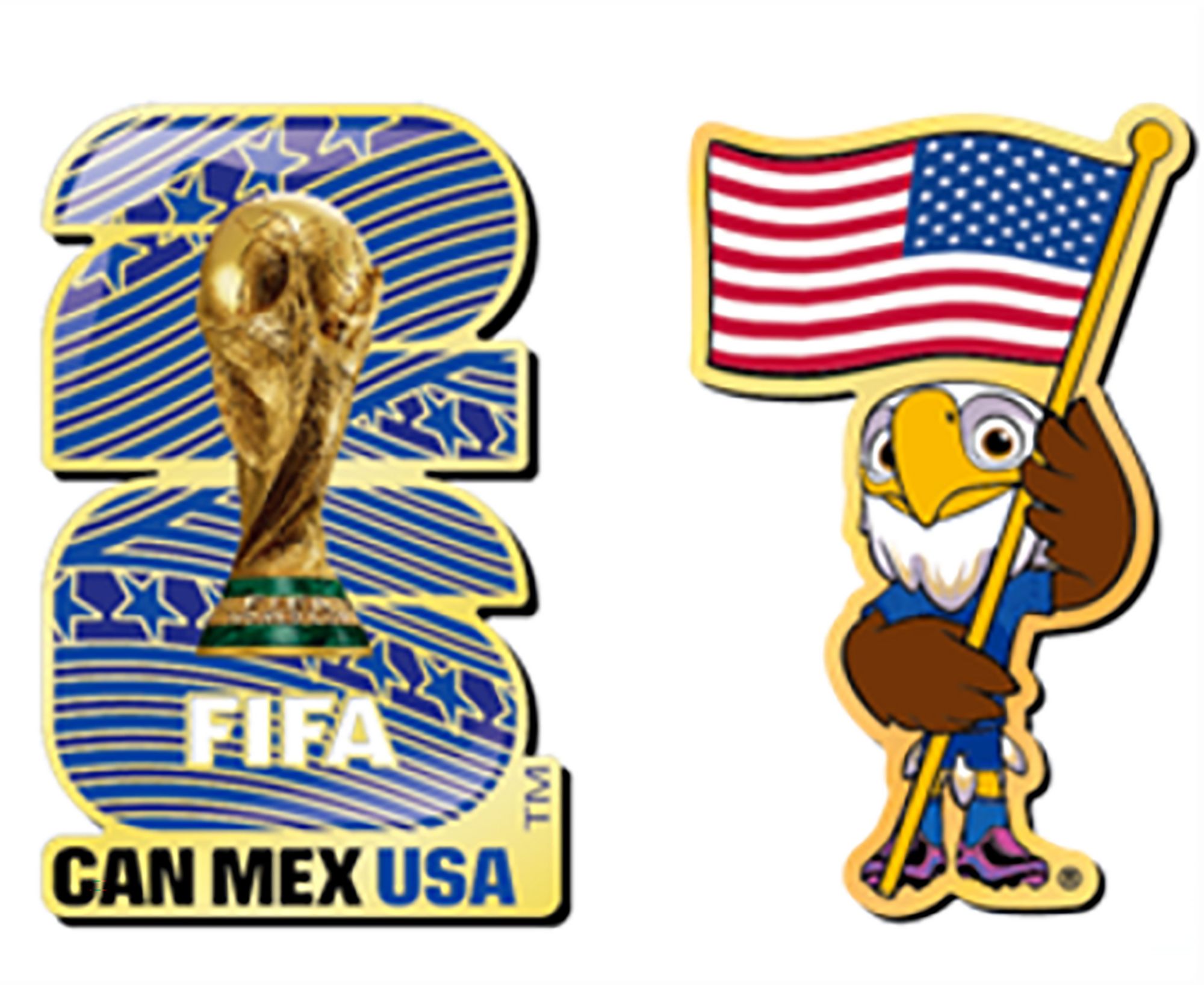 Wagon USMNT Poster Pin
