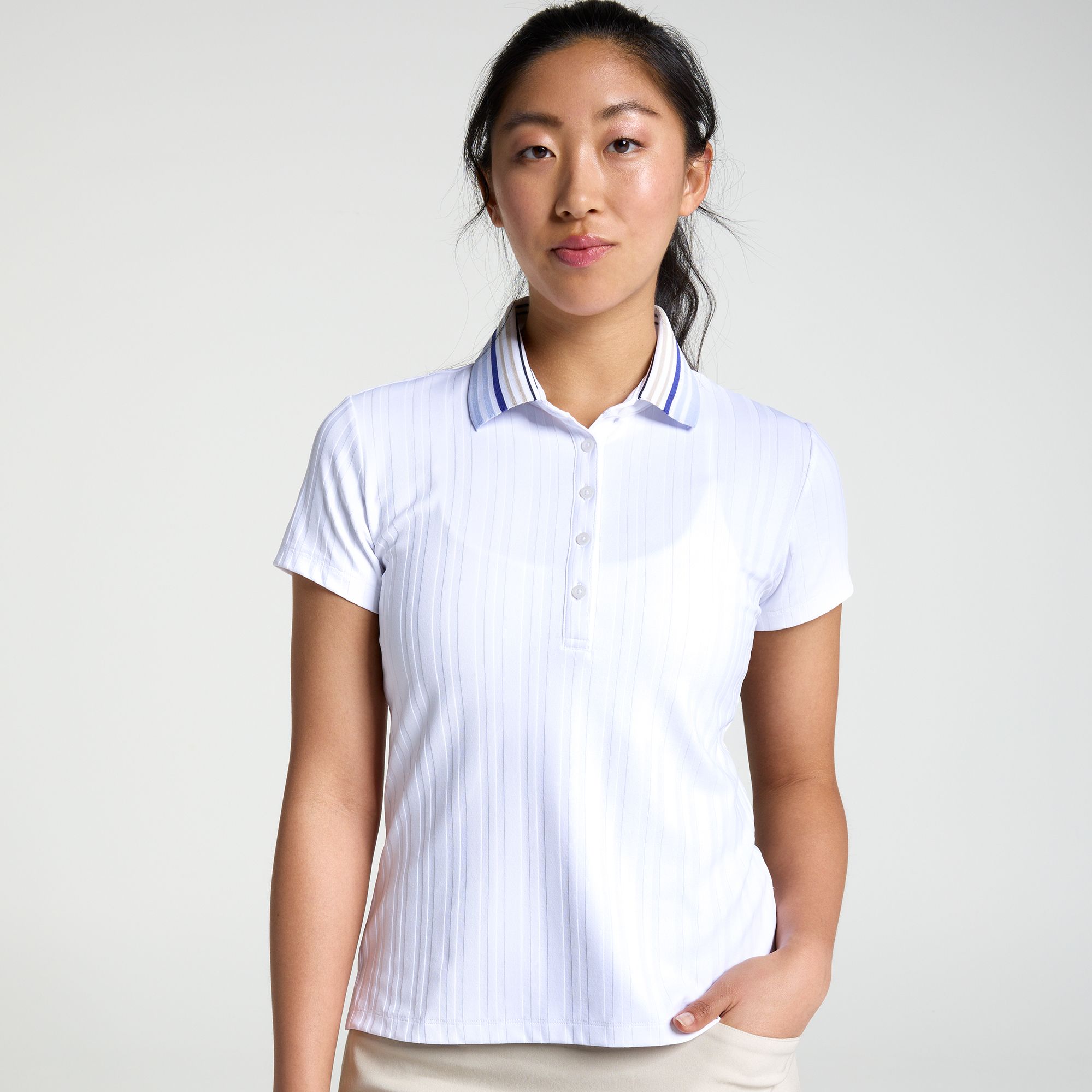 Walter Hagen Women's Golf Performance 11 Short Sleeve Textured Polo