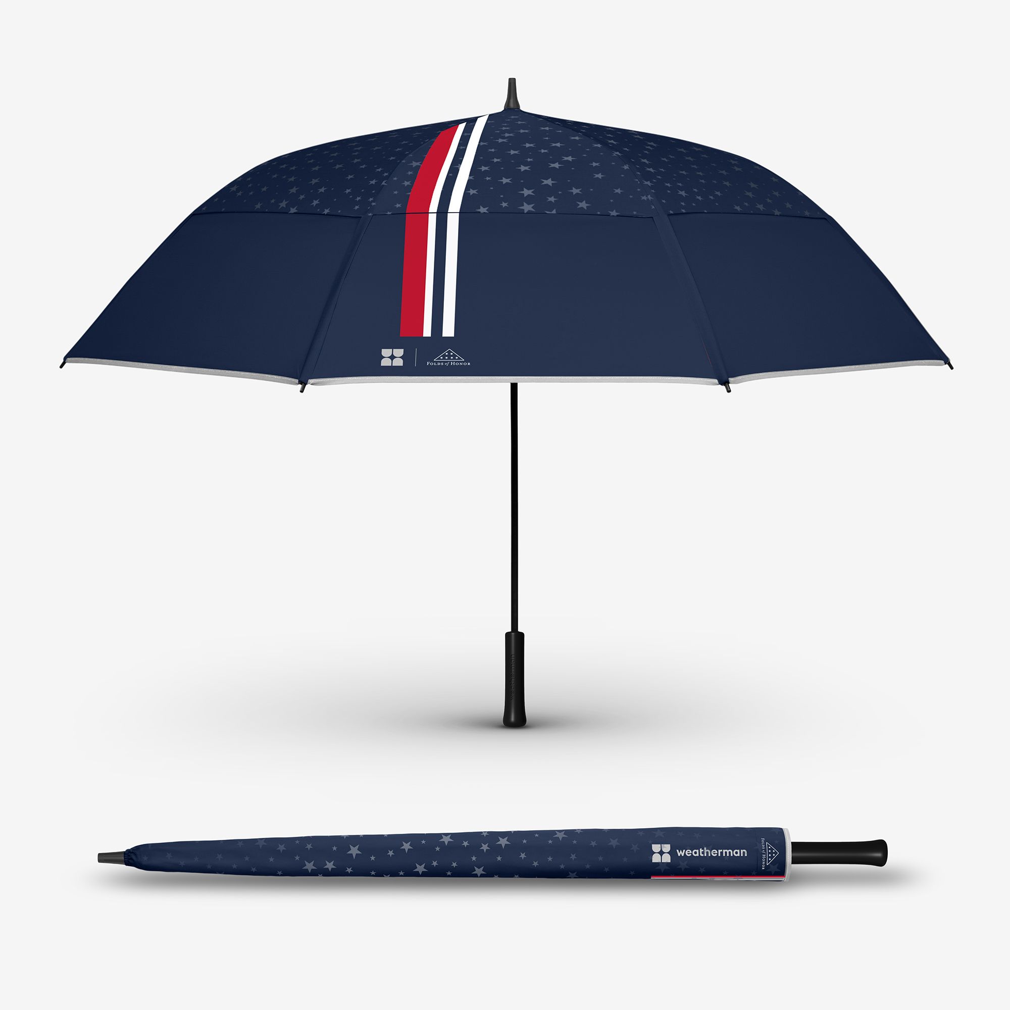 Weatherman Folds of Honor 66" Canopy Golf Umbrella