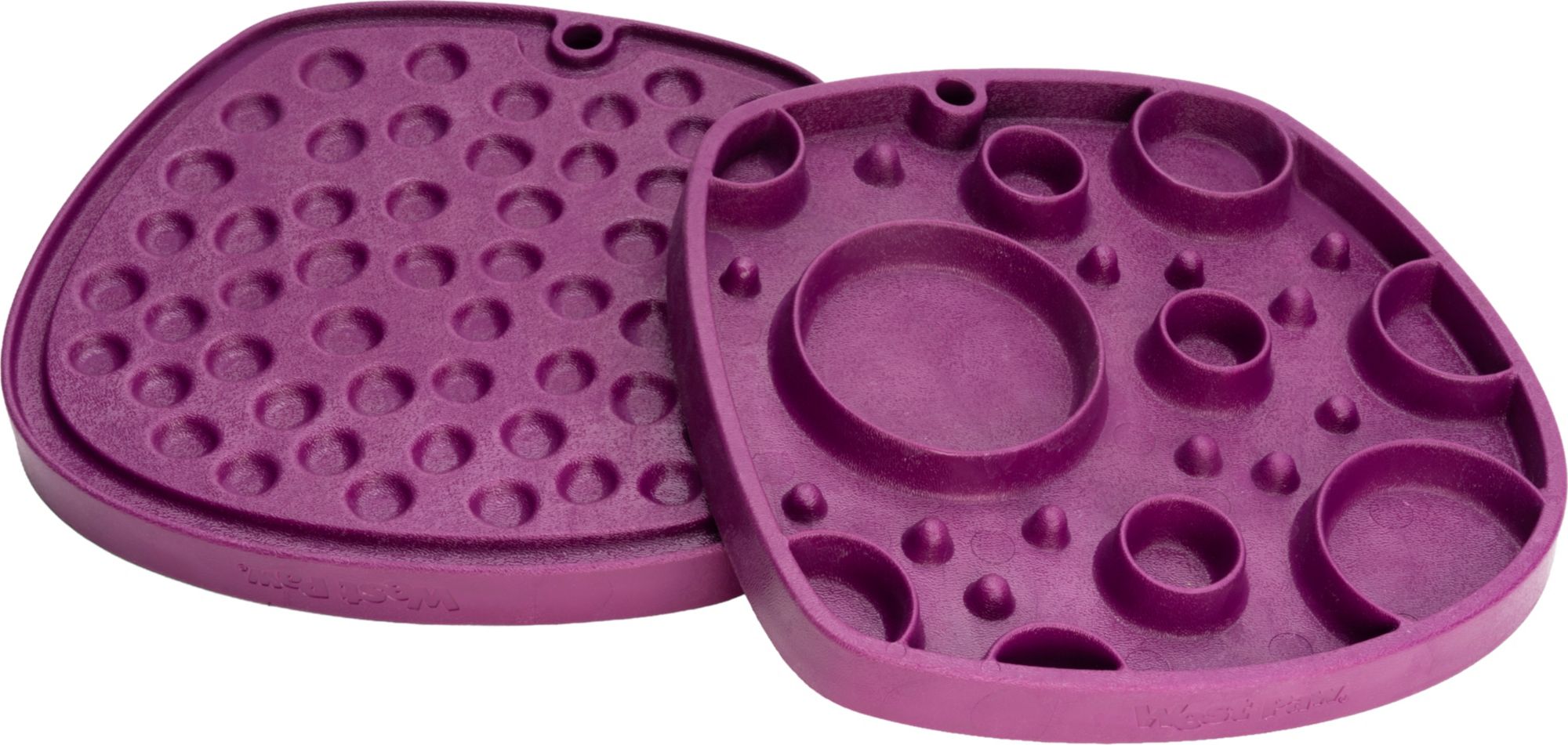 West Paw Seaflex Feast Mat Dog Slow Feeder - Tropic Red Bubbles - One Size