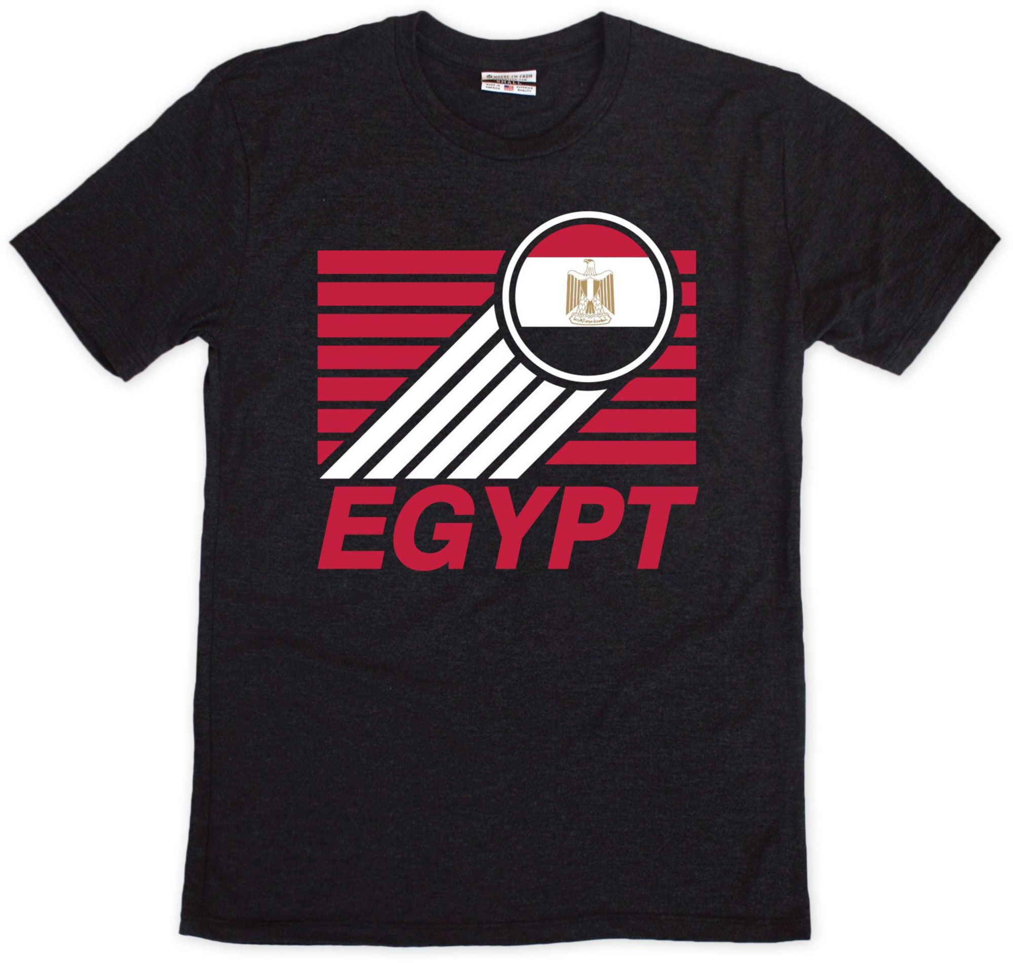 Where I'm From Adult Egypt Black T-Shirt