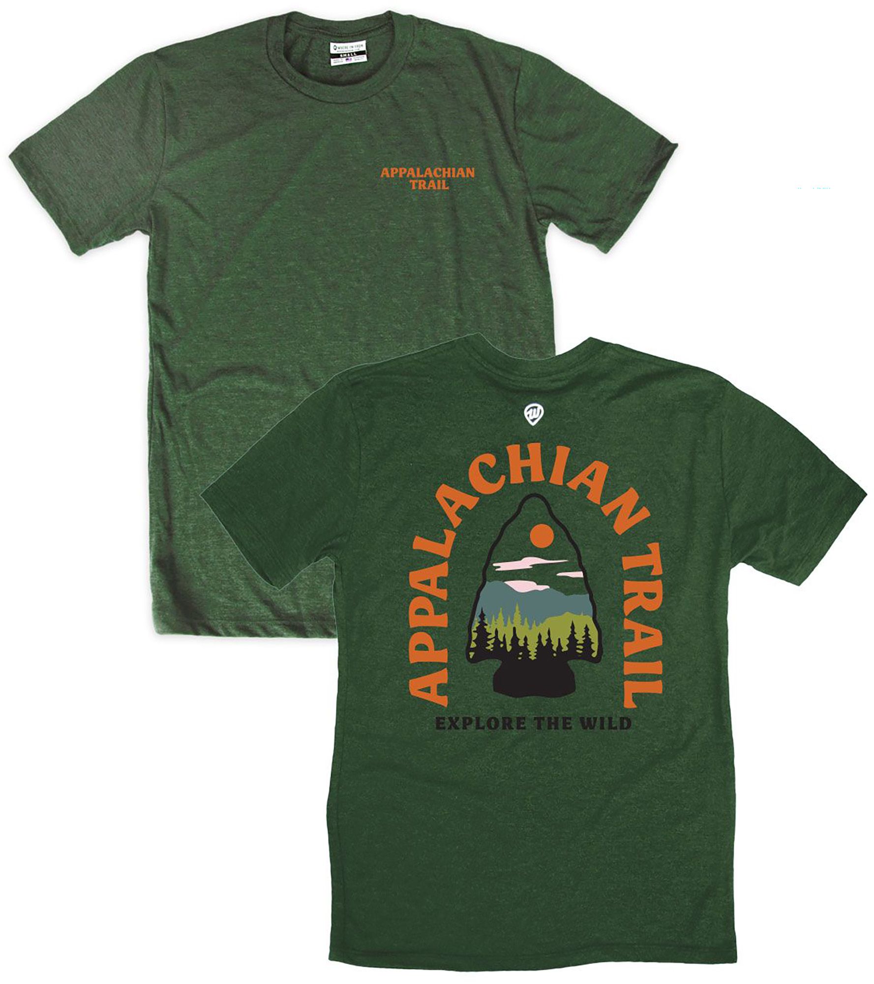 Where I'm From Adult Appalachian Trail Green Explore T-Shirt