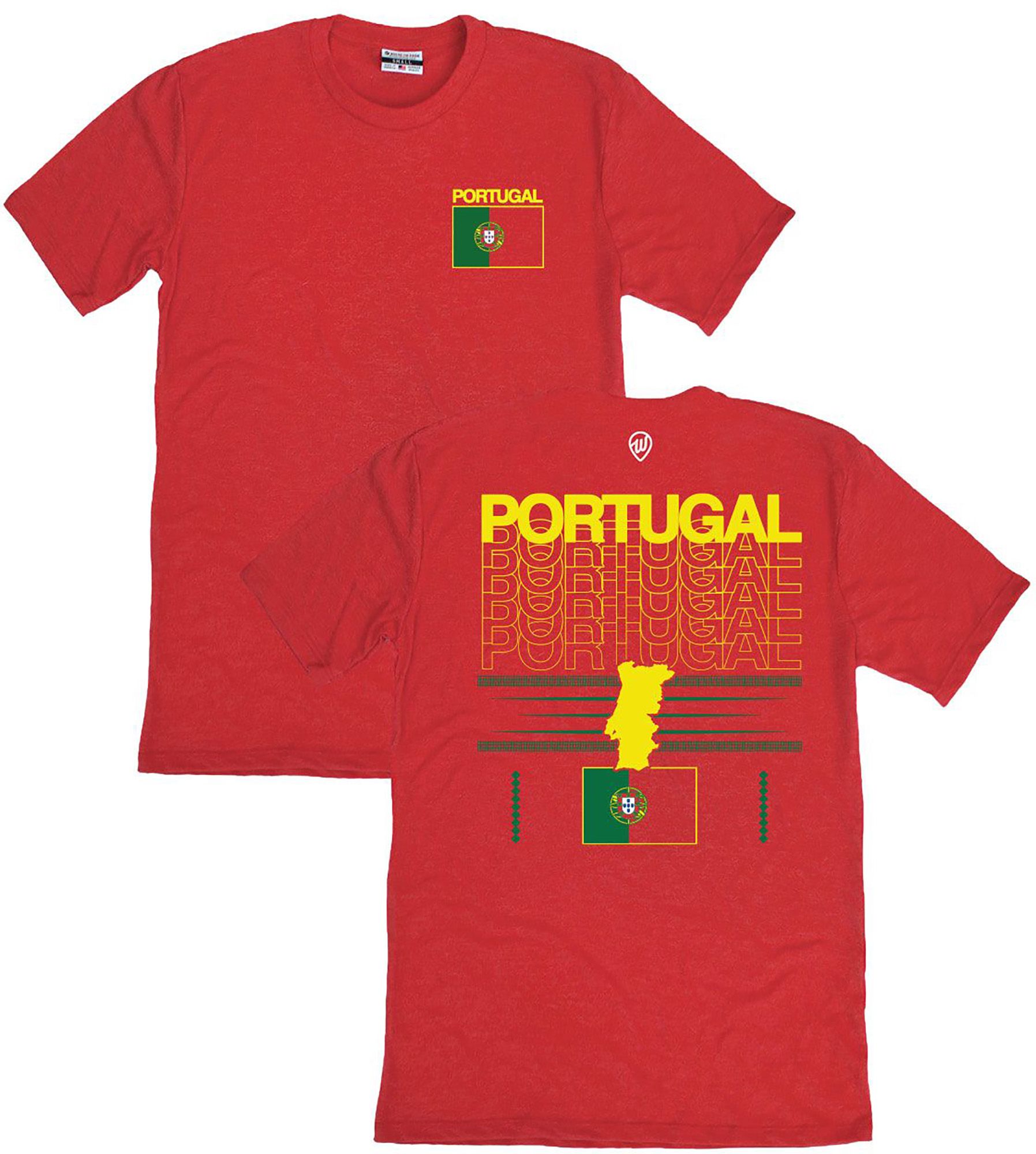 Where I'm From Adult Portugal Red Flag T-Shirt