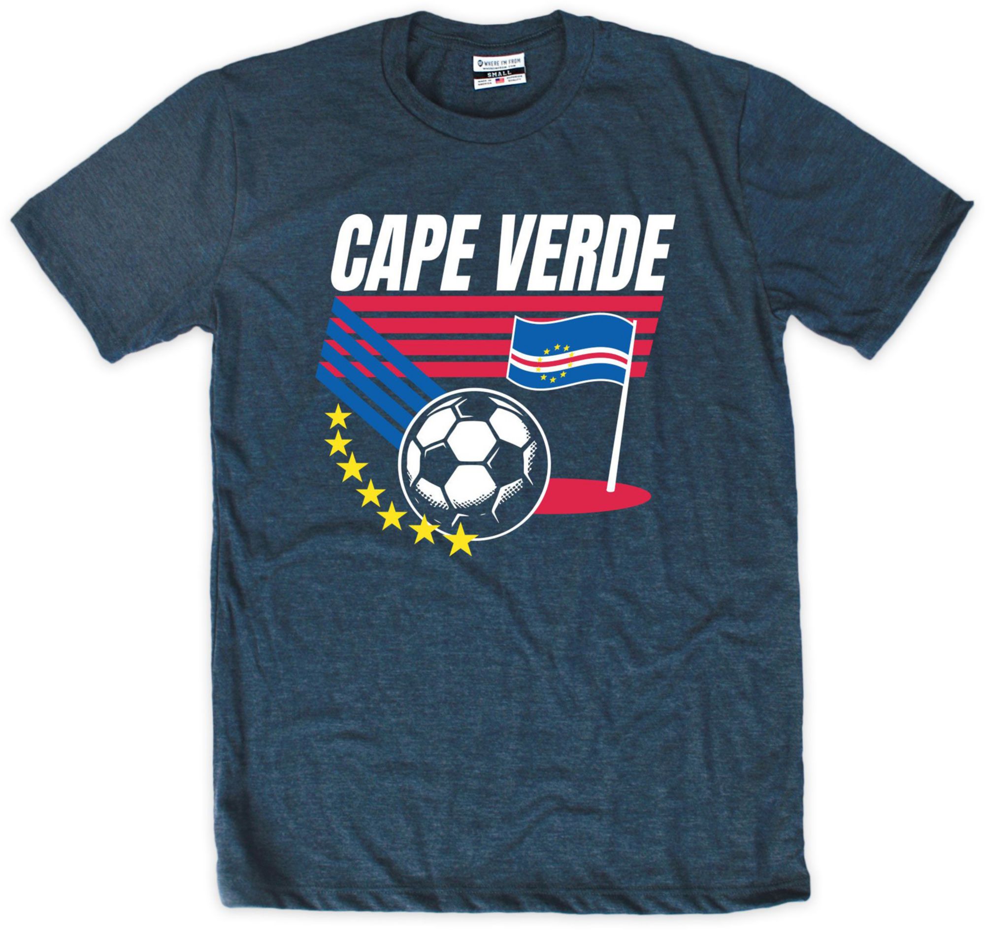 Where I'm From Adult Cape Verde Navy T-Shirt