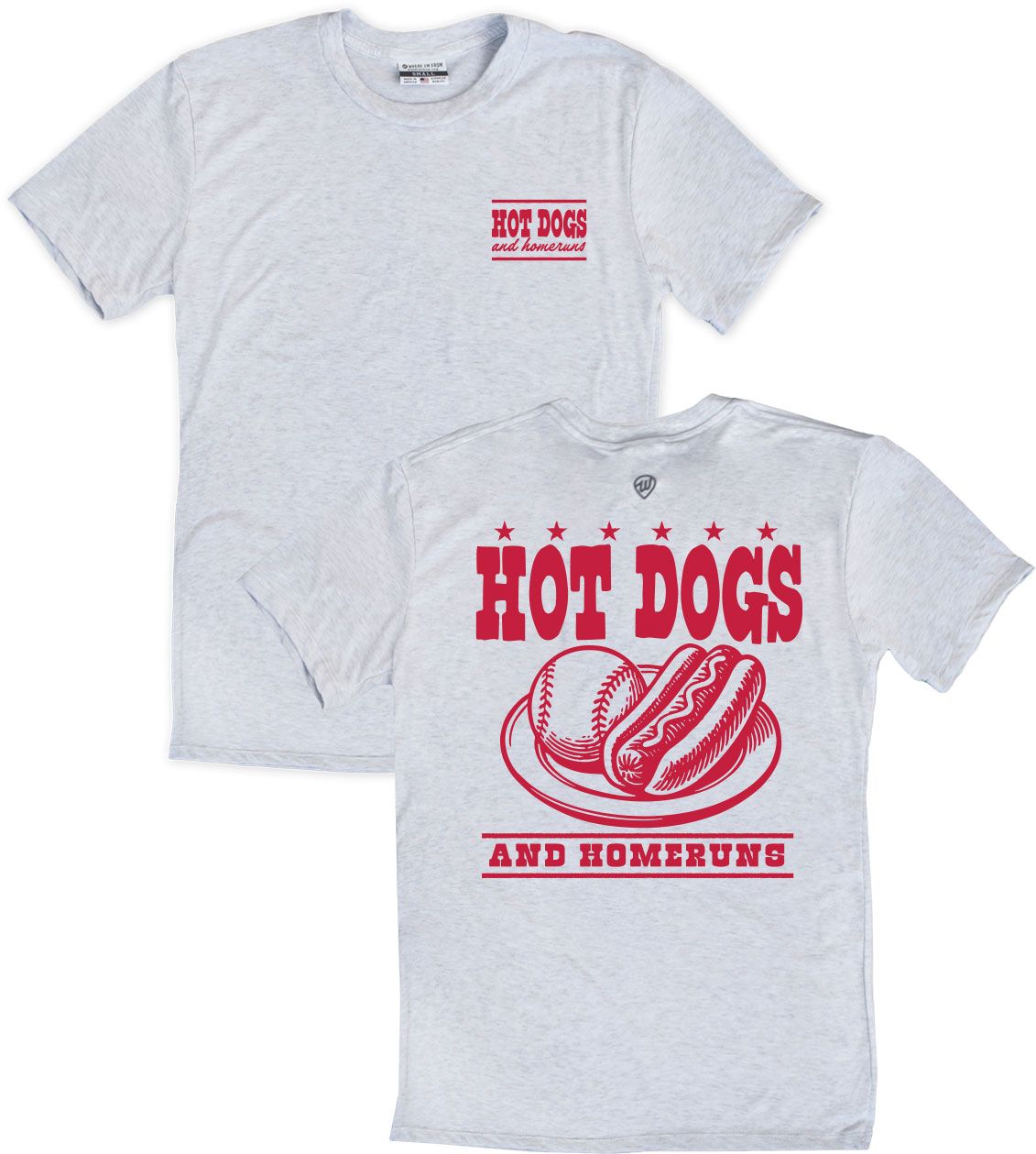 Where I'm From Adult America Ash 2 Hit Easy Baseball T-Shirt