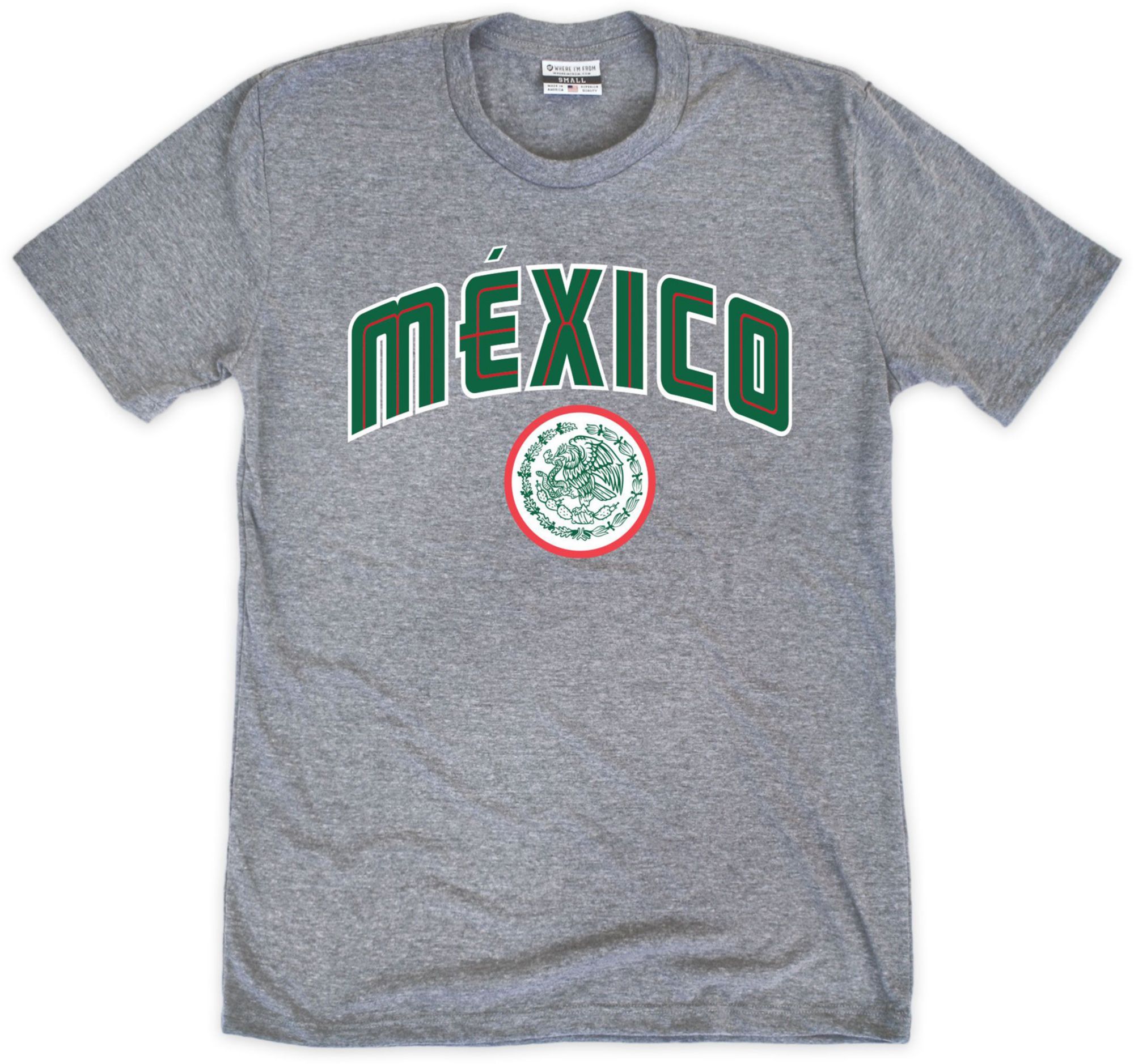 Where I'm From Adult Mexico Gray Arch T-Shirt