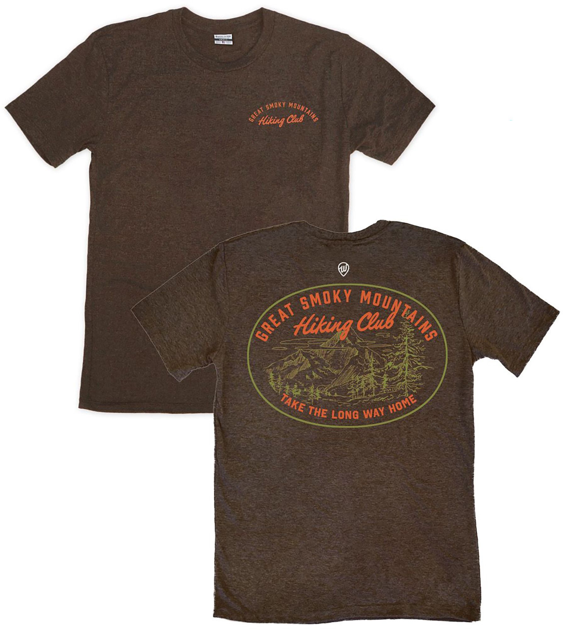 Where I'm From Adult Appalachian Trail Brown Icon 2 Hit T-Shirt