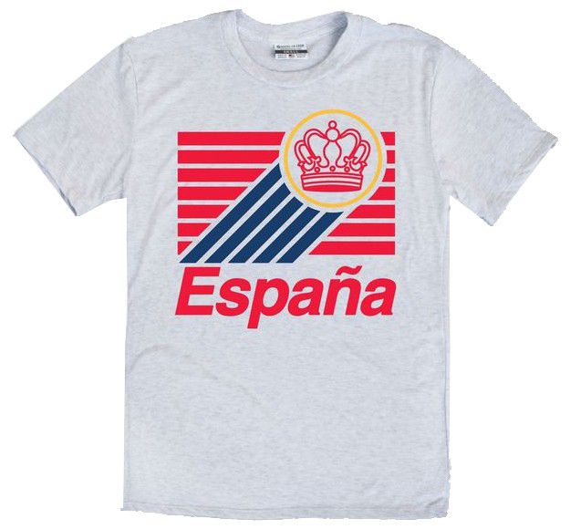 Where I'm From Adult Spain Gray Flag T-Shirt