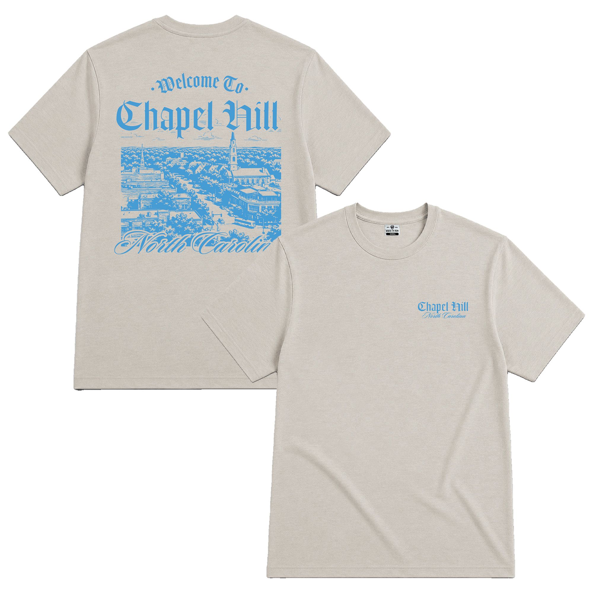 Where I'm From Adult Chapel Hill 2 Hit T-Shirt, Women's
