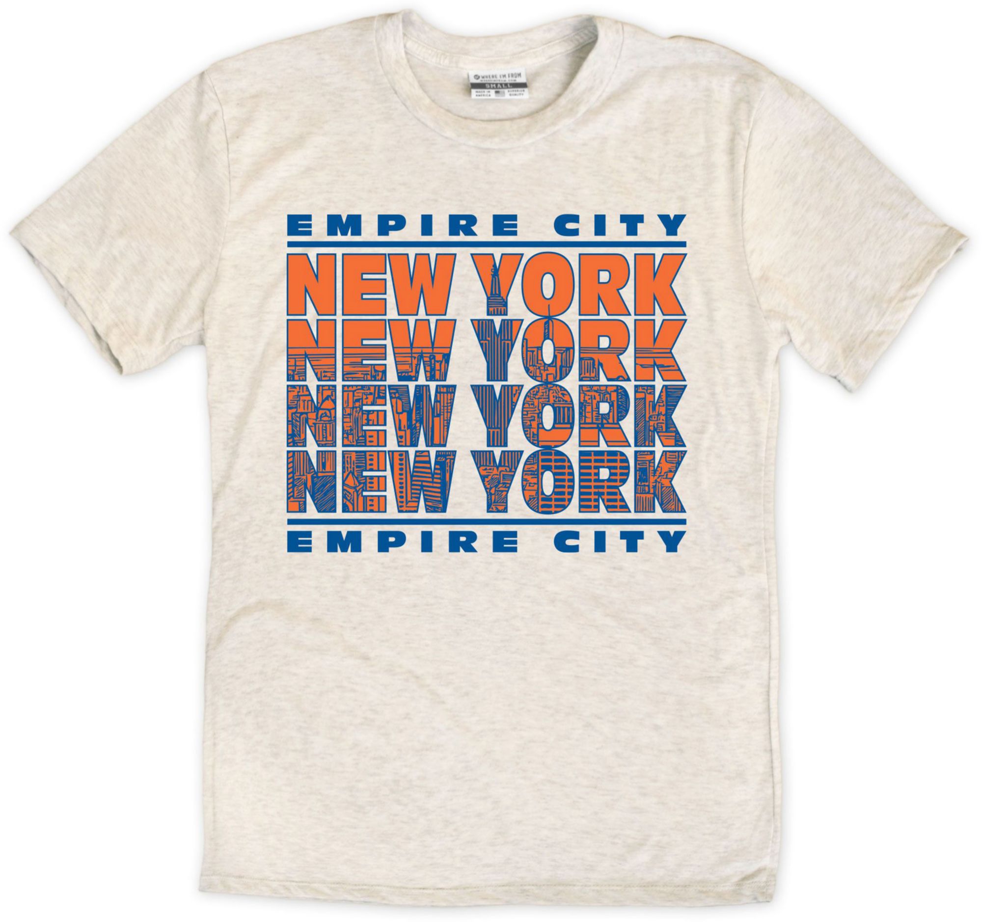 Where I'm From Adult New York Oatmeal Repeat T-Shirt