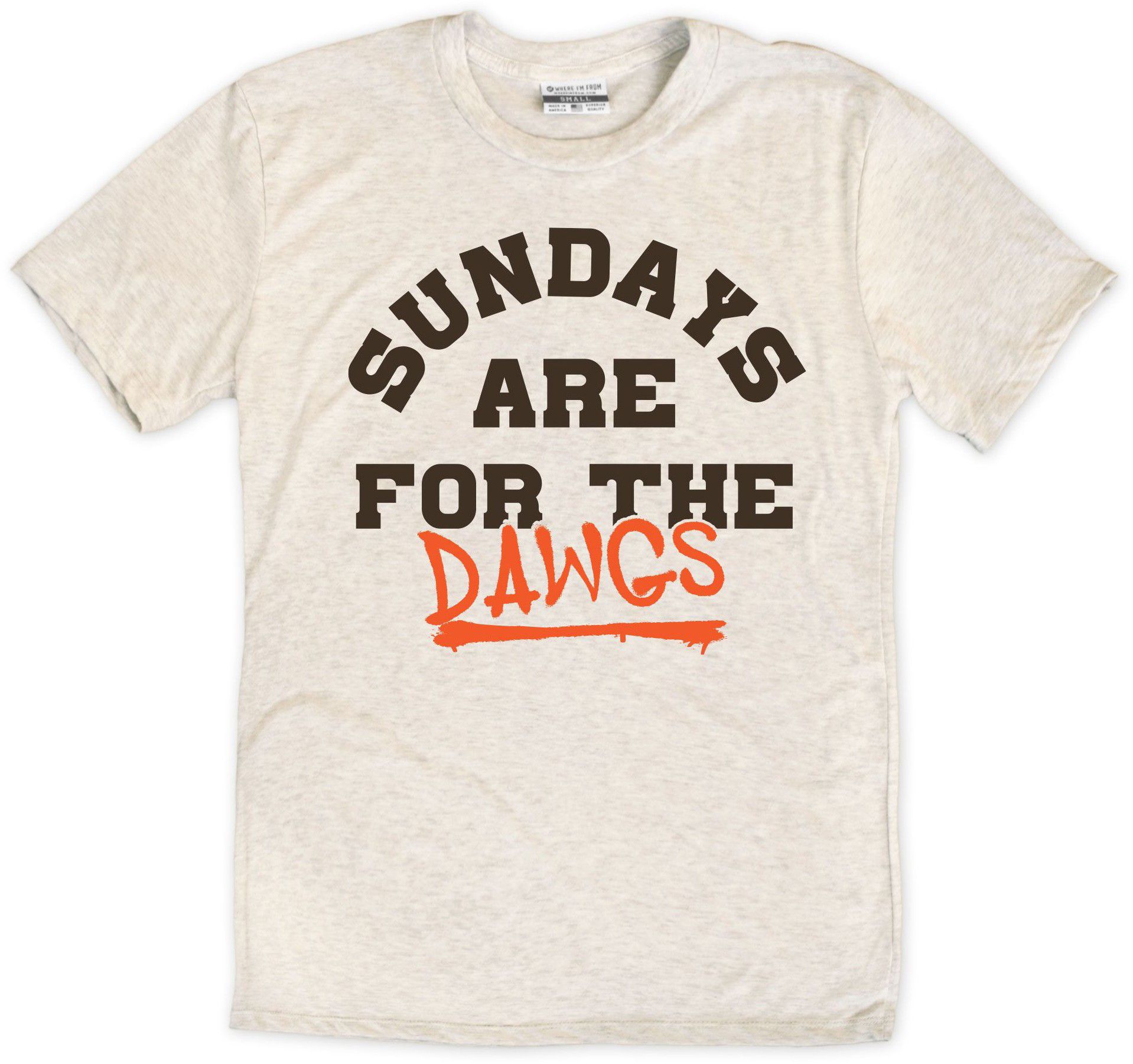 Where I'm From Adult Cleveland Sunday T-Shirt