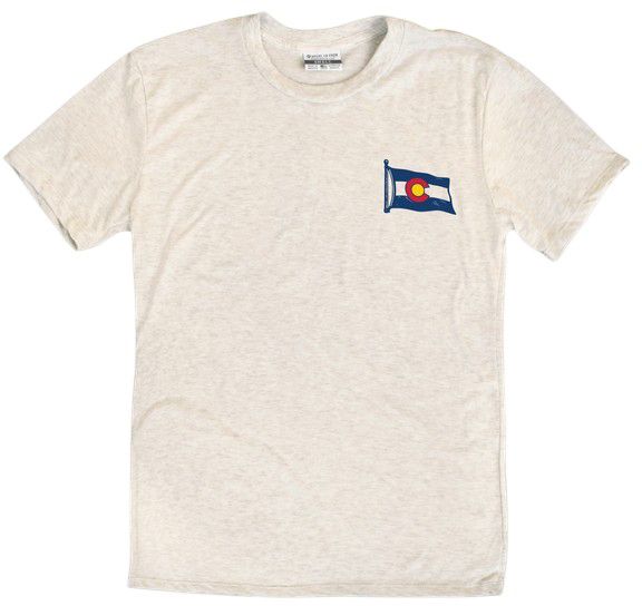Where I'm From Adult Chicago Natural Flag T-Shirt