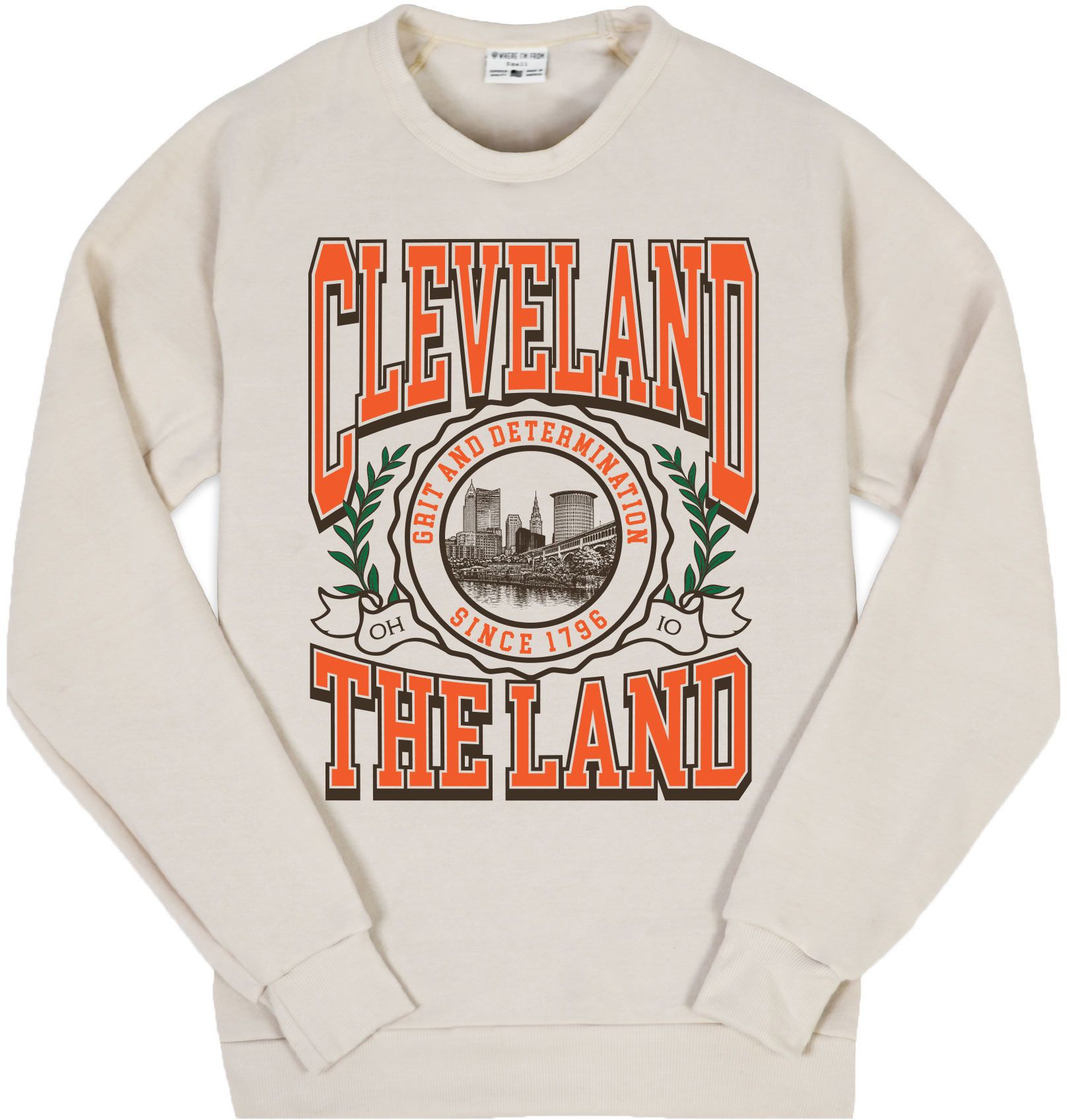 Where I'm From Adult Cleveland Crew Neck Sweatshirt