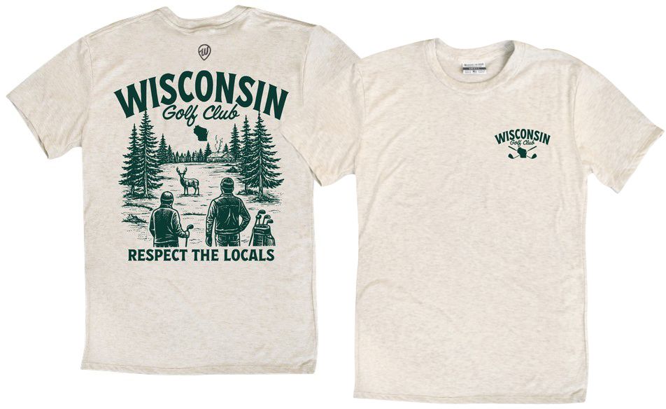 Where I'm From Adult Wisconsin Oatmeal Local Golf T-Shirt