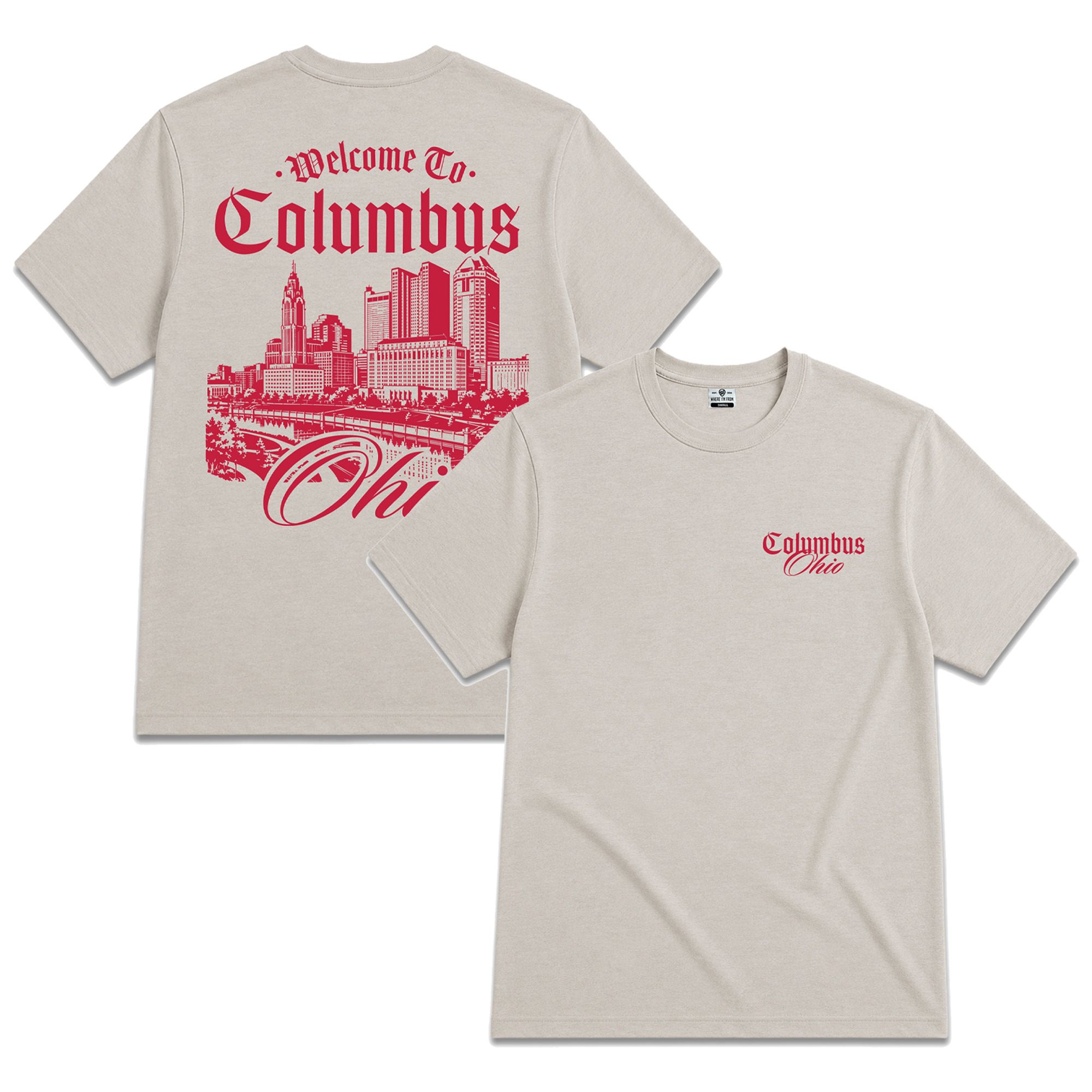 Where I'm From Adult Columbus 2 Hit T-Shirt