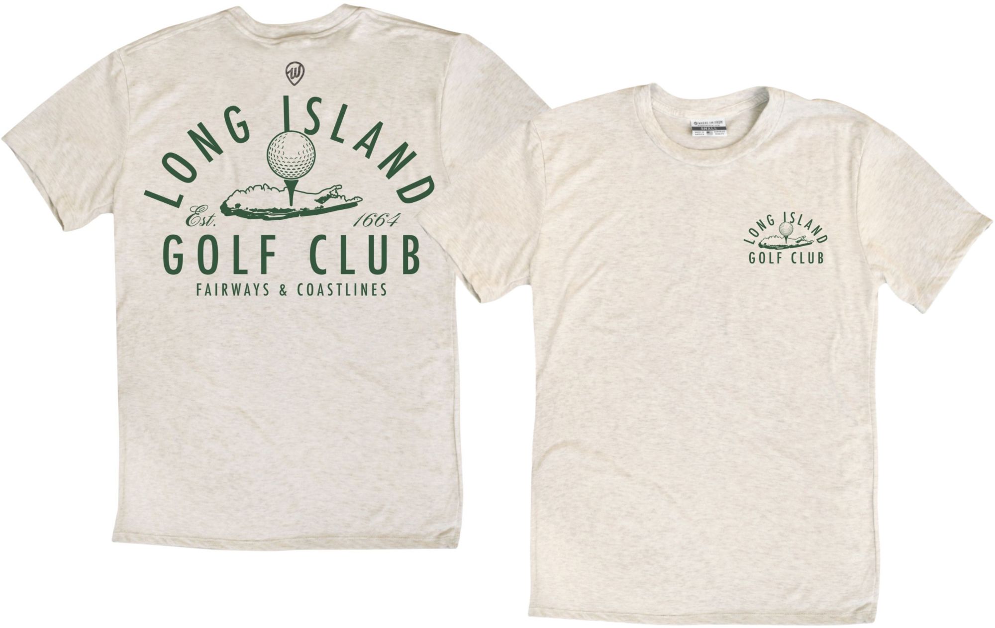 Where I'm From Adult Long Island Oatmeal Golf Club T-Shirt