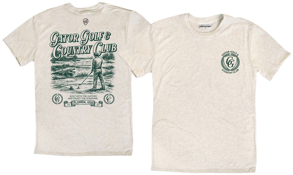 Where I'm From Adult Florida Oatmeal Gator T-Shirt