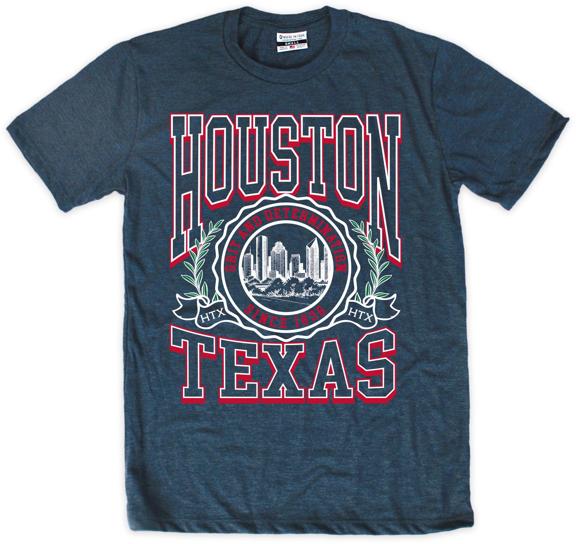Where I'm From Adult Houston Graphic T-Shirt