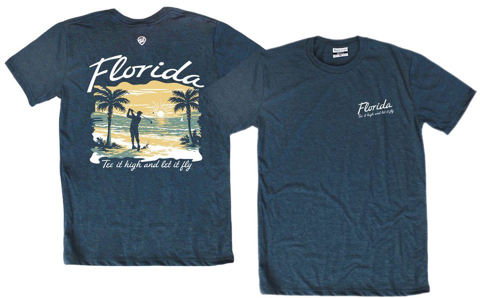 Where I'm From Adult Florida Navy T-Shirt