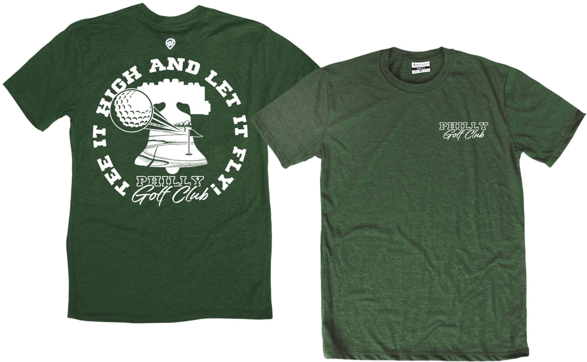 Where I'm From Adult Philadelphia Green Tee High T-Shirt