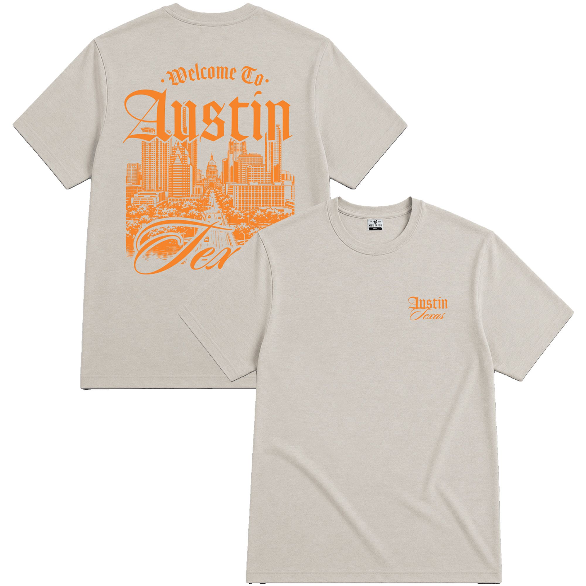 Where I'm From Adult Austin 2 Hit T-Shirt