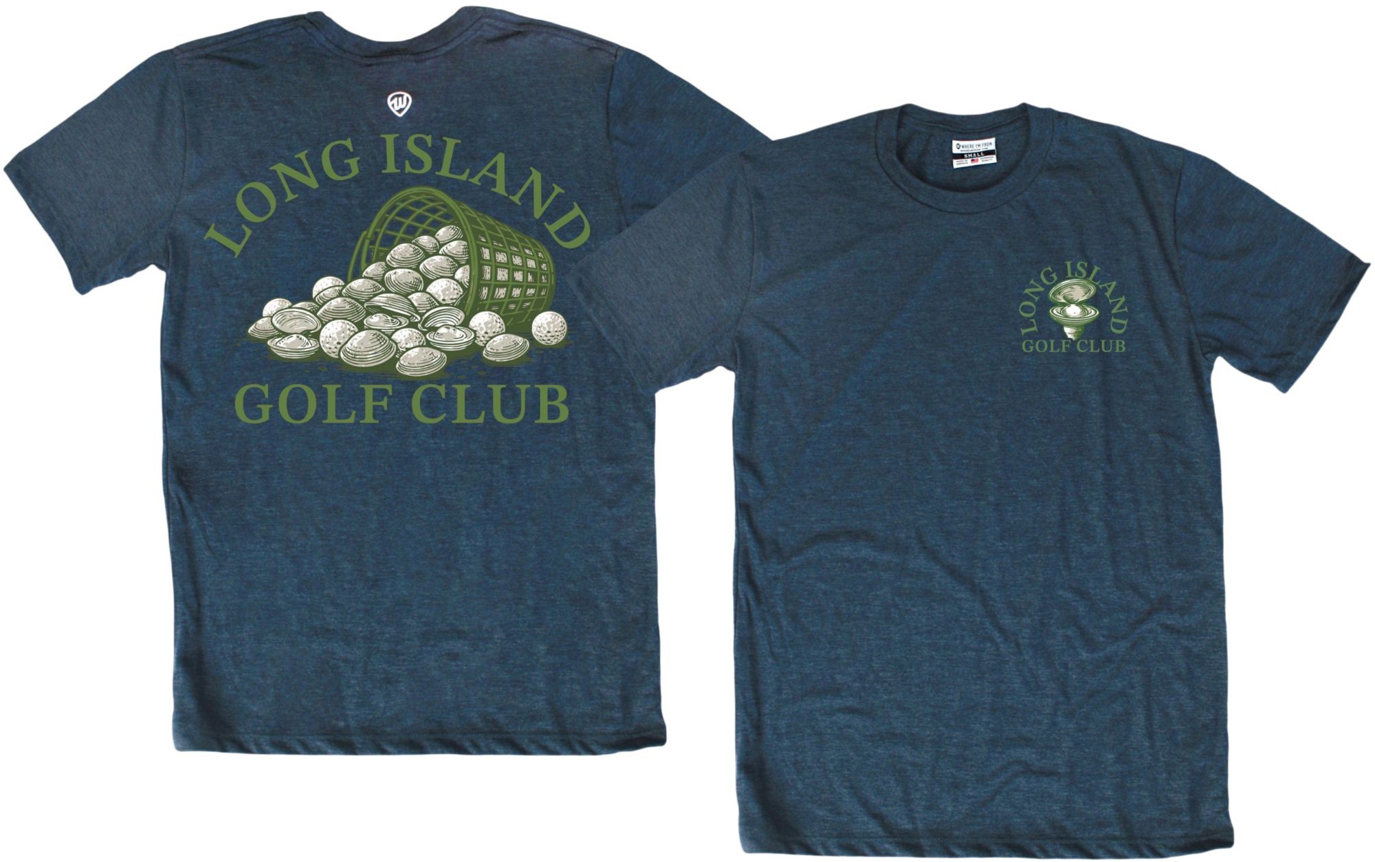 Where I'm From Adult Long Island Navy Balls Golf Club T-Shirt