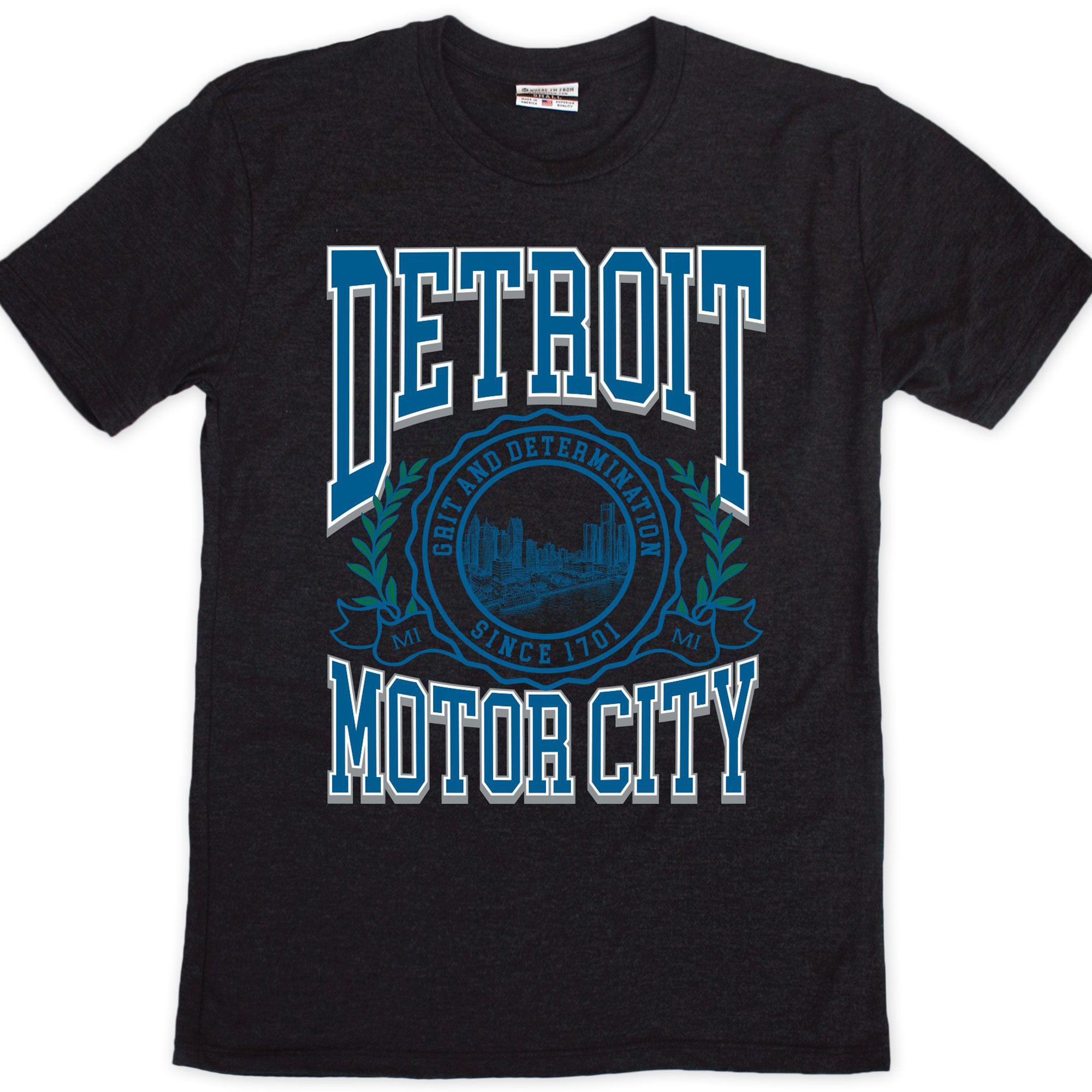 Where I'm From Adult Detroit Graphic T-Shirt
